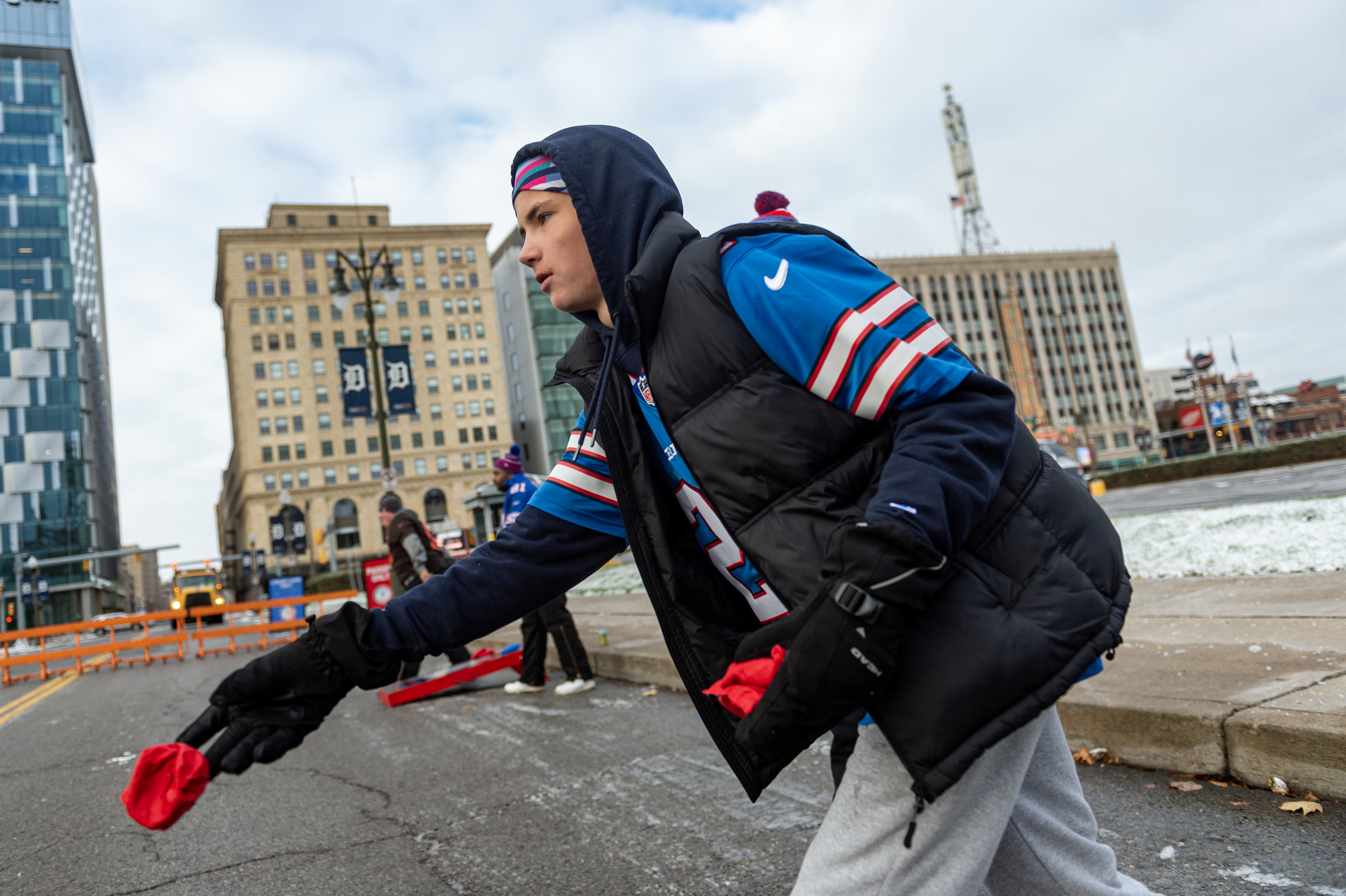 How the Bills Mafia moved its tailgate to Detroit