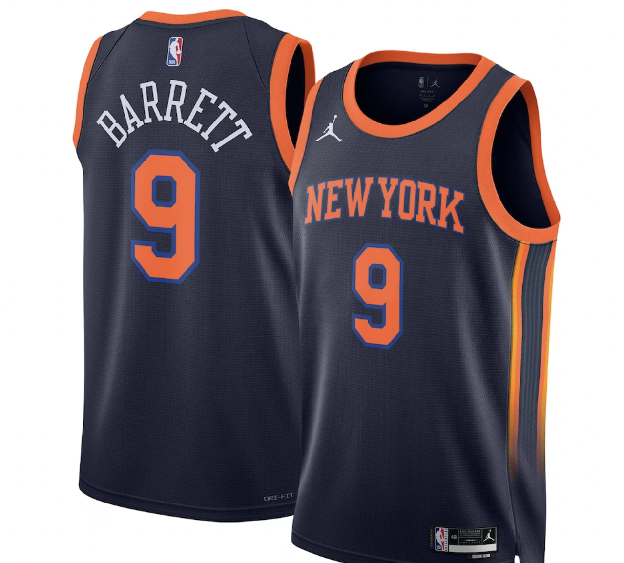 RJ Barrett New York Knicks 2023 City Jersey Bobblehead FOCO