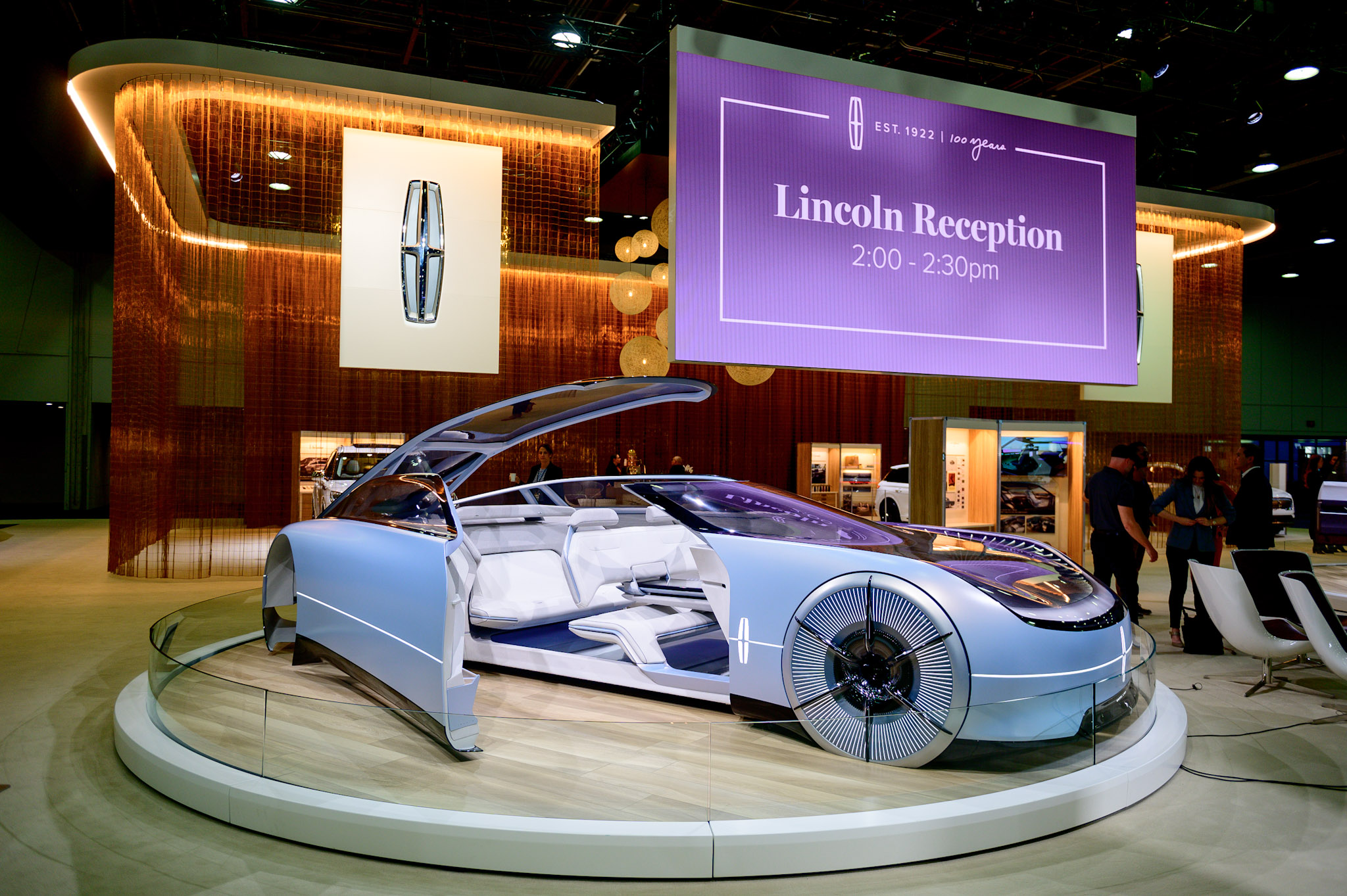 The Lincoln L100 concept on display as the 2022 North American International Auto Show begins with media preview day at Huntington Place in Detroit on Wednesday, Sept. 14 2022.