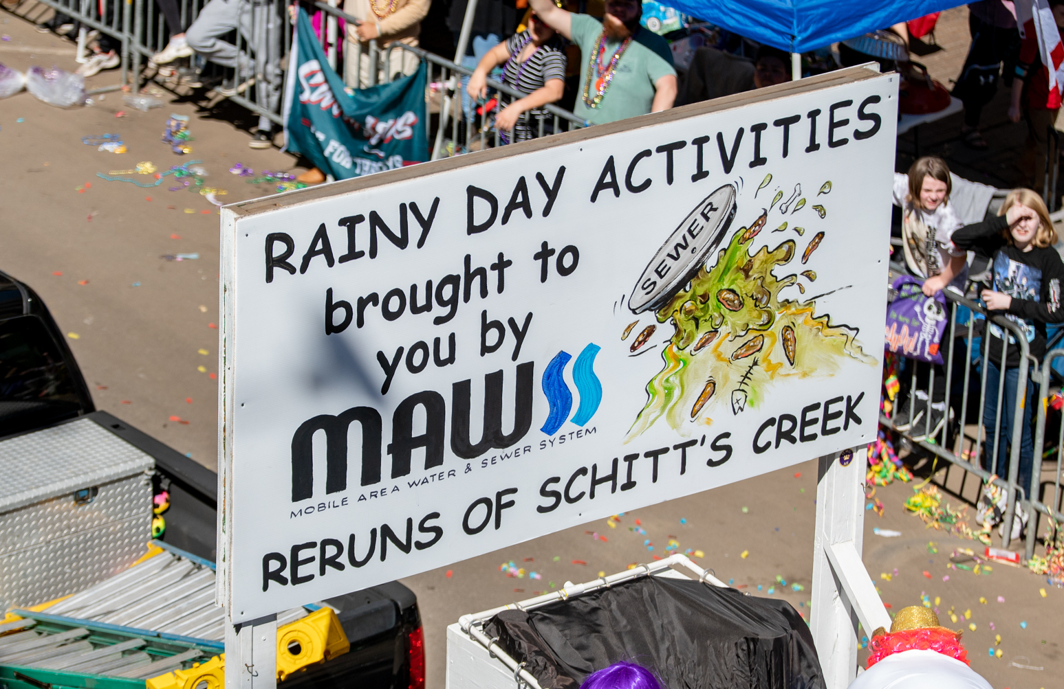 See the Comic Cowboys Mardi Gras parade signs for 2022