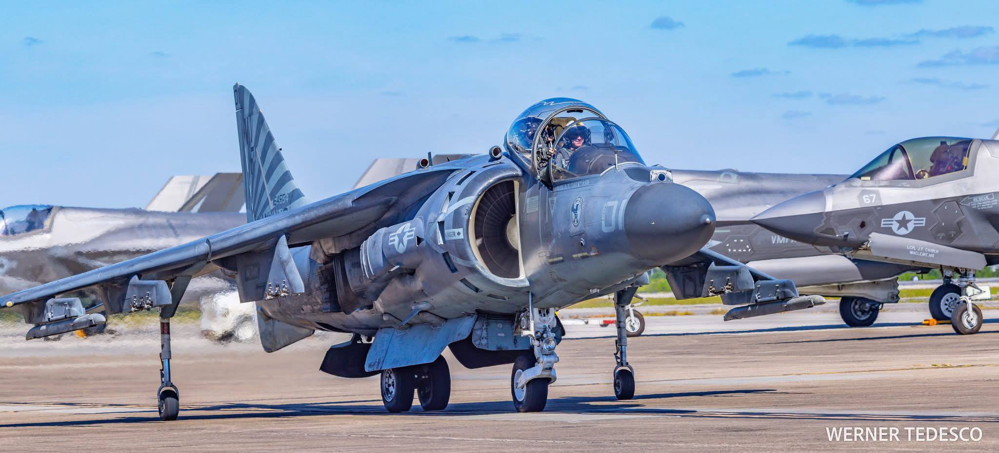Check out this Harrier jet coming to an iconic Jersey Shore museum