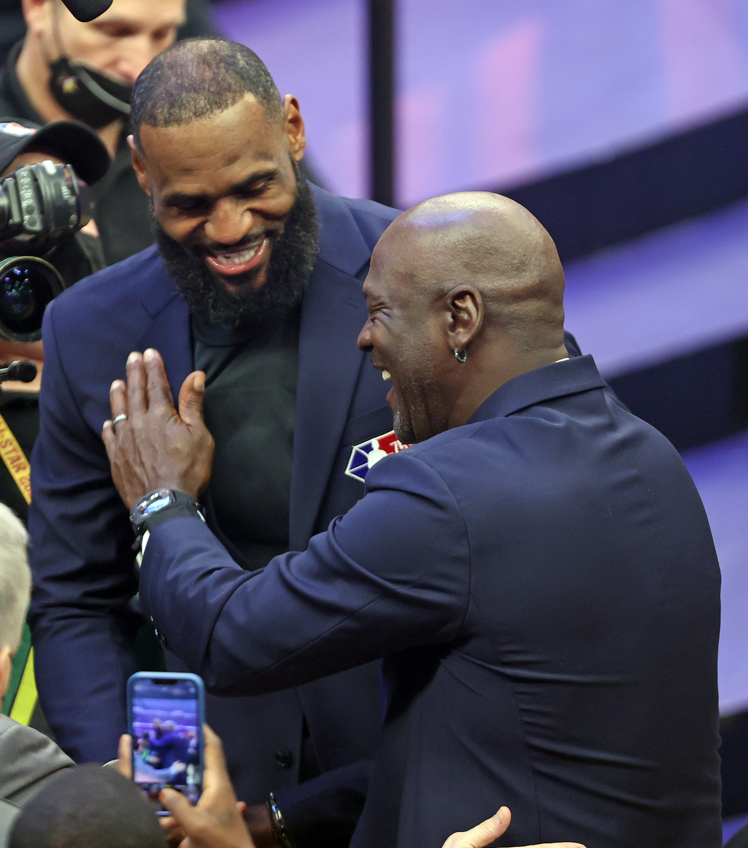 NBA All-Star 2022: LeBron's game-winner and hug with Michael