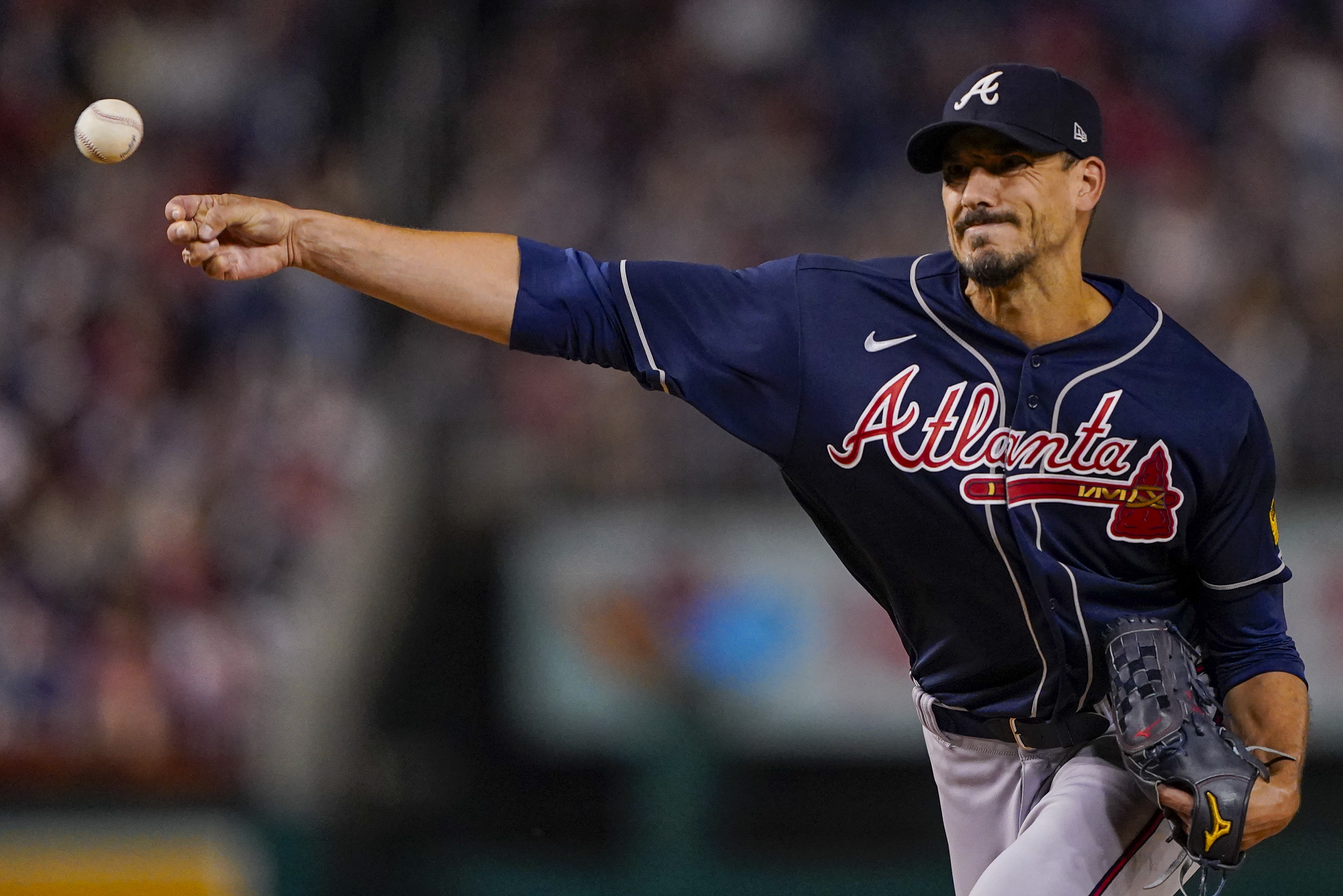 Braves starter Charlie Morton, dominant postseason performer, has