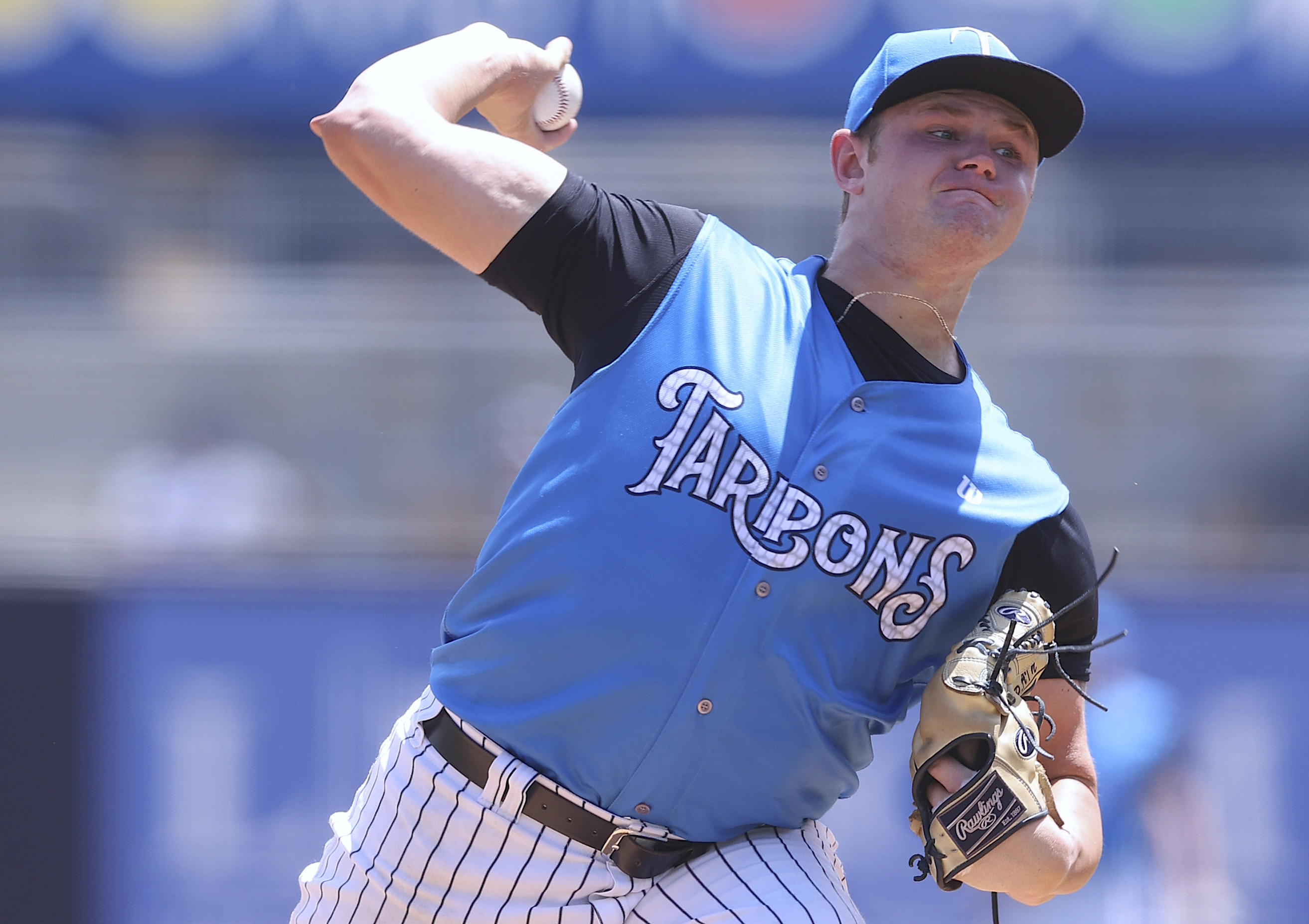 River Bandits pitcher Chandler Champlain cruises at Field of Dreams