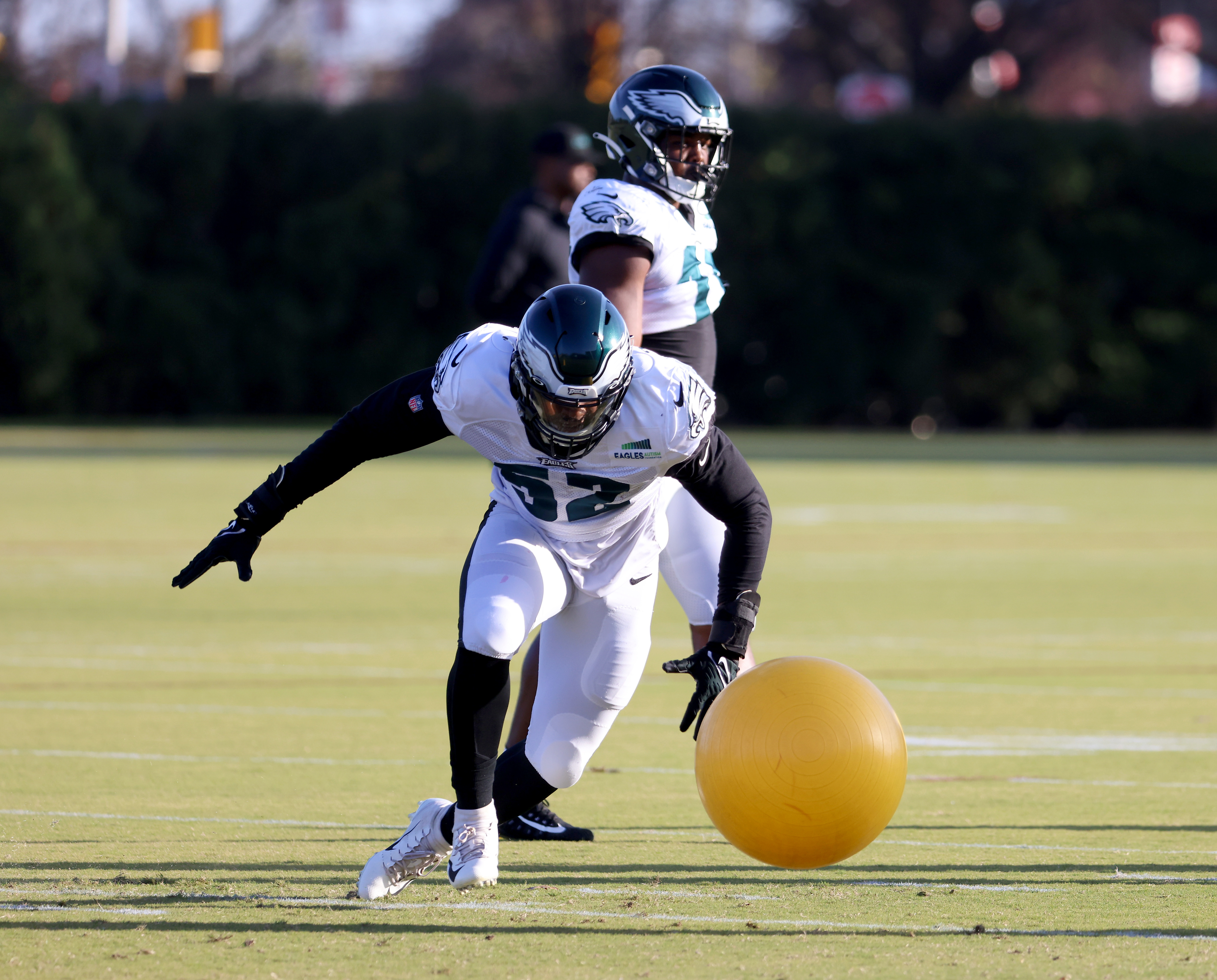 Philadelphia Eagles wide receiver DeVonta Smith (6) runs during an NFL  football game against the Washington Commanders, Sunday, Sept. 25, 2022 in  Landover, Md. (AP Photo/Daniel Kucin Jr Stock Photo - Alamy