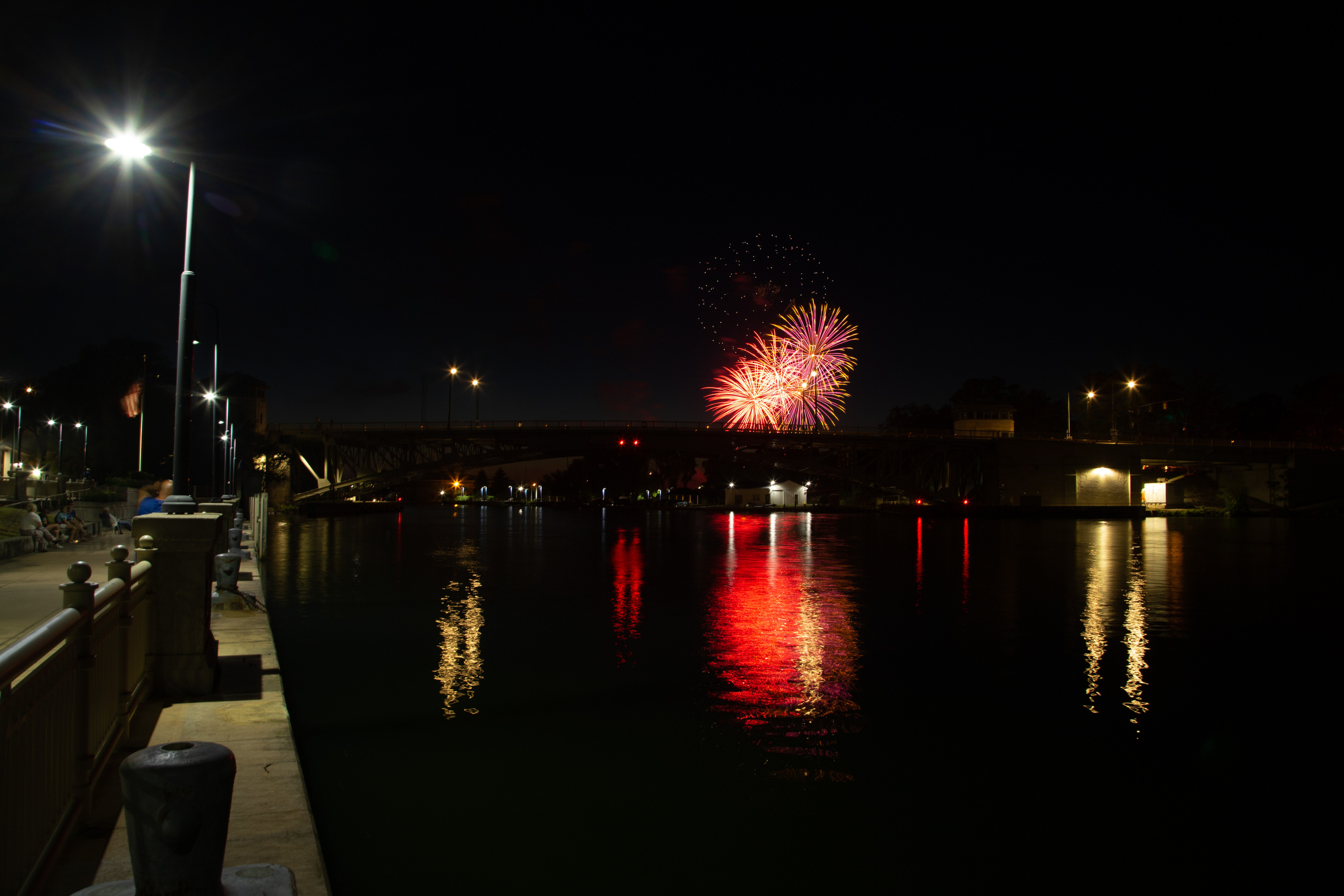 Lorain Port Authority Fireworks show on the Black River