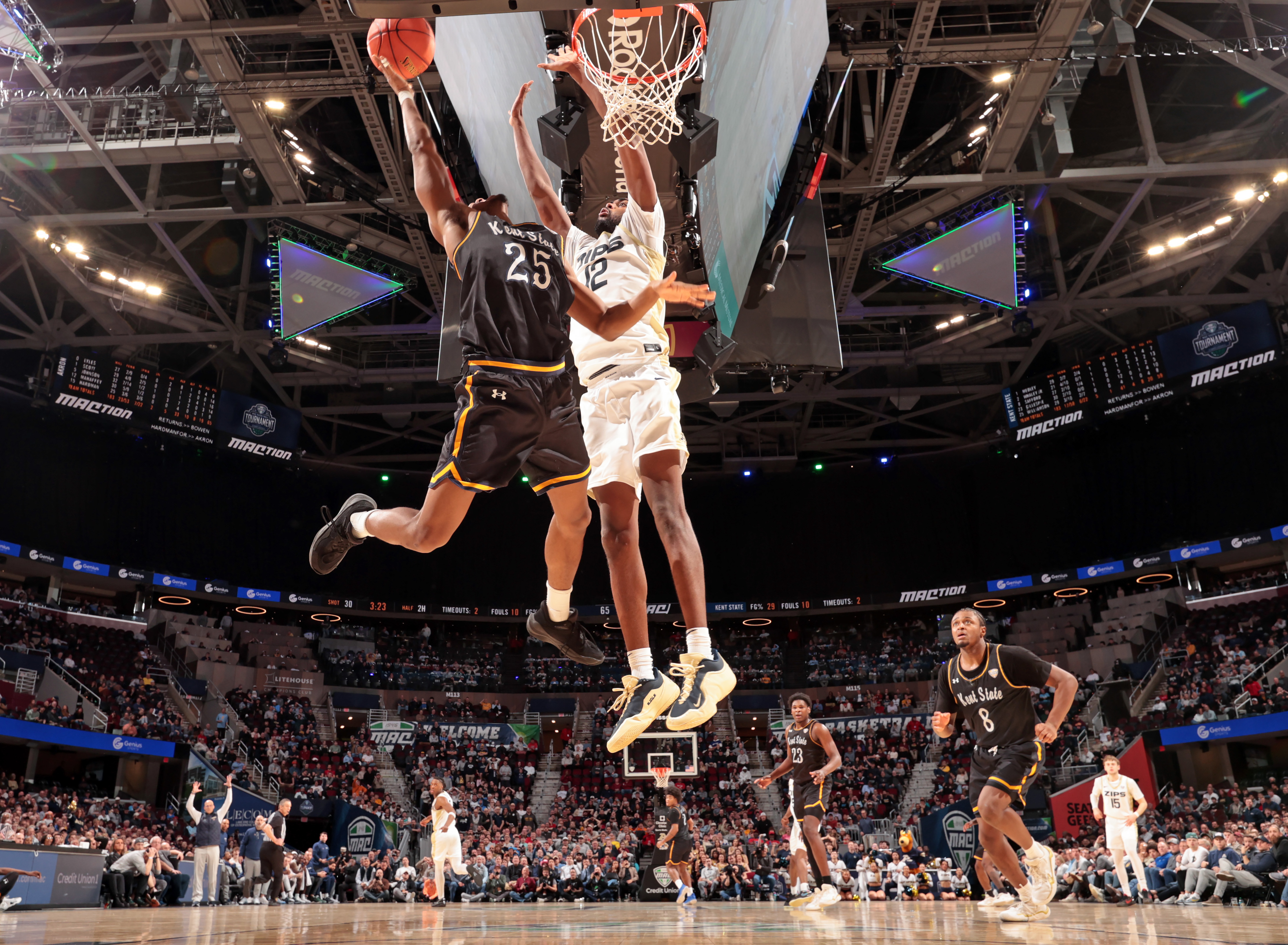 MAC Men's basketball semifinals: Akron Zips vs. Kent State Golden ...