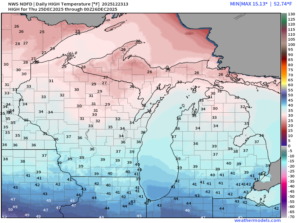 White Christmas: Where in Michigan, and will it be white on the