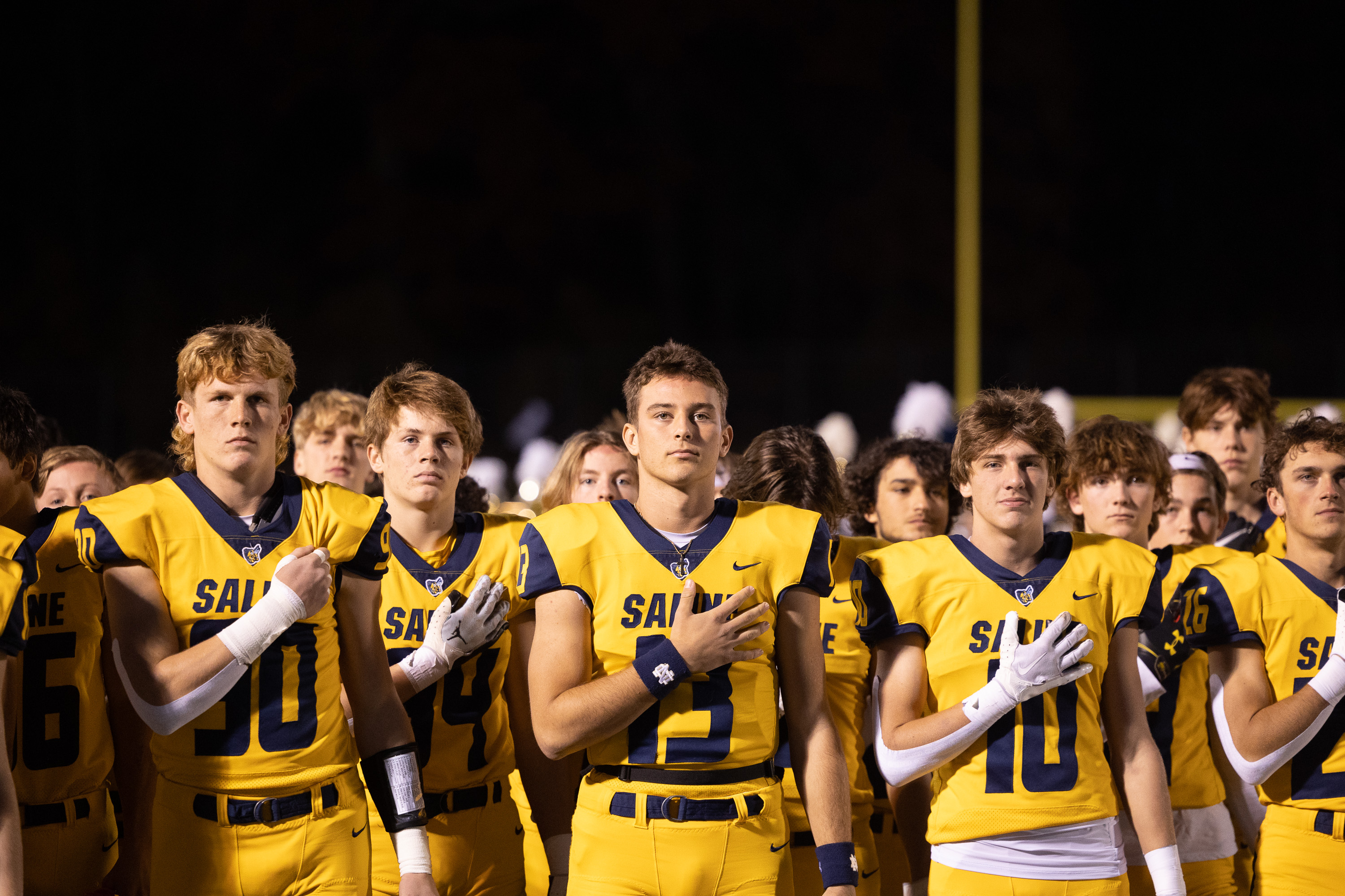 Saline-Brighton high school football photos from opening night