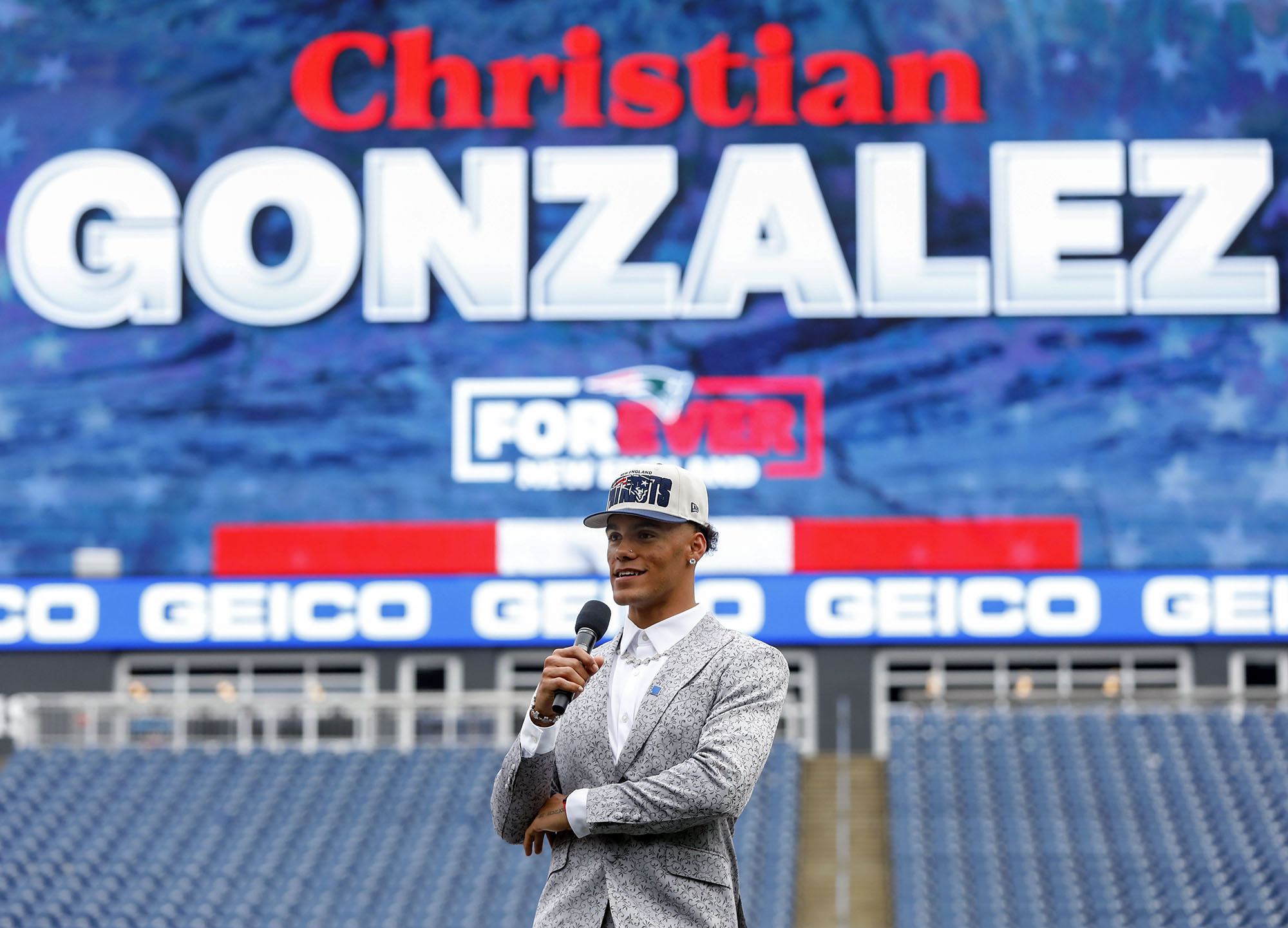 Patriots Coach Confident Team Can Handle Christian Gonzalez Loss