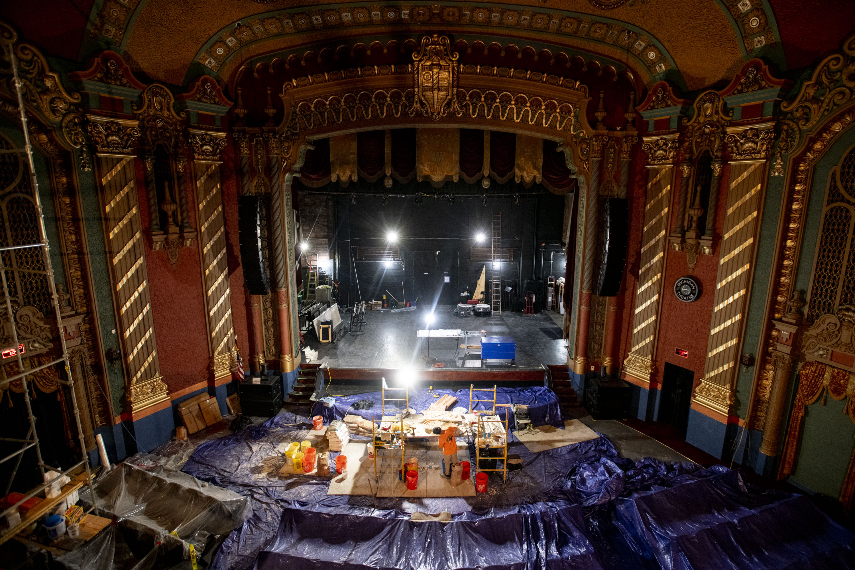 Michigan Theatre of Jackson renovations underway