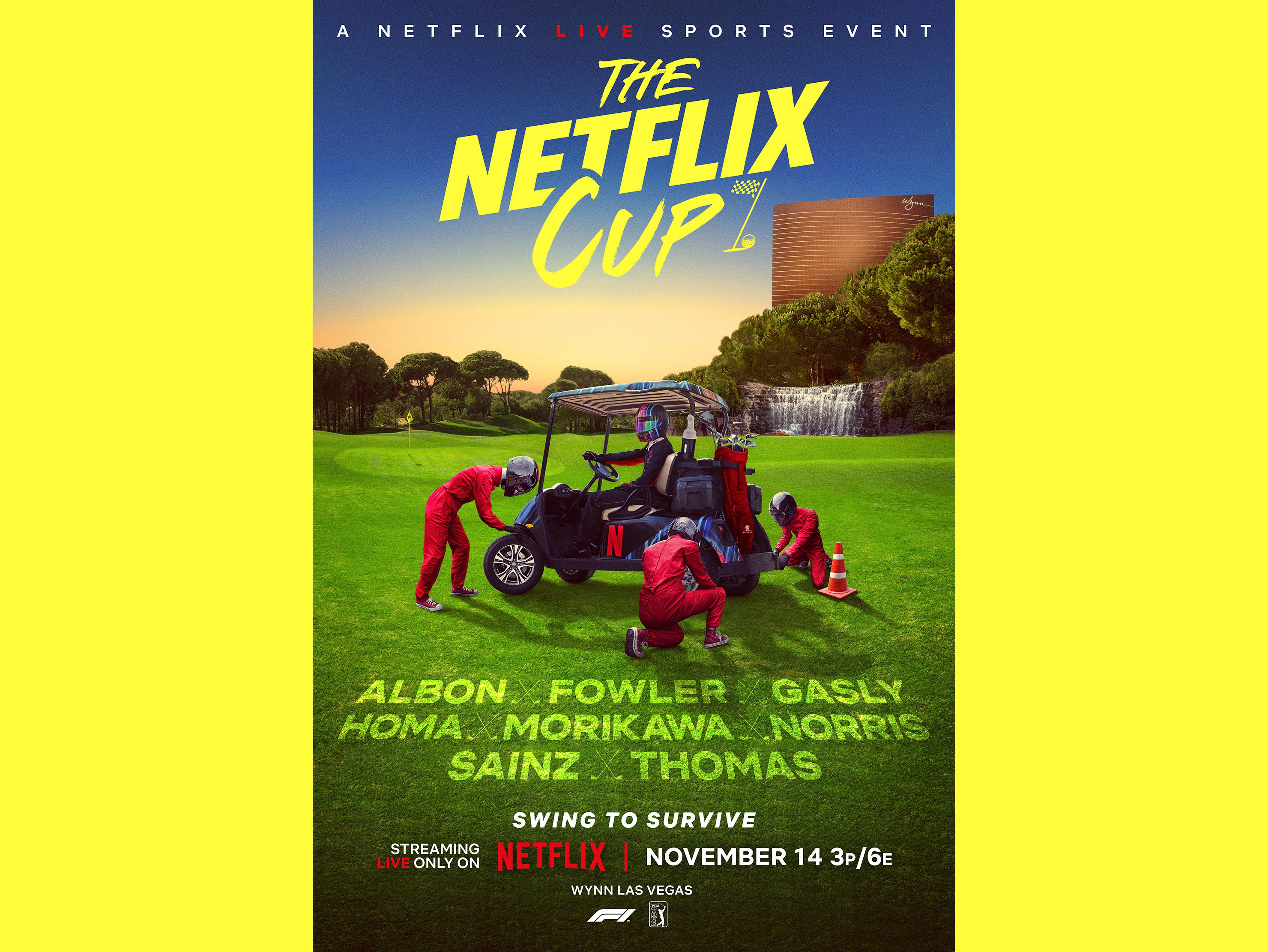 Netflix to launch first ever live sports event with 'Netflix Cup' golf  tournament