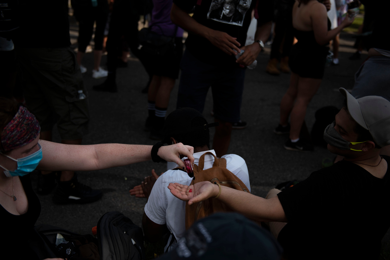 Detroit protesters march to site where 1967 riot began in eighth day of ...