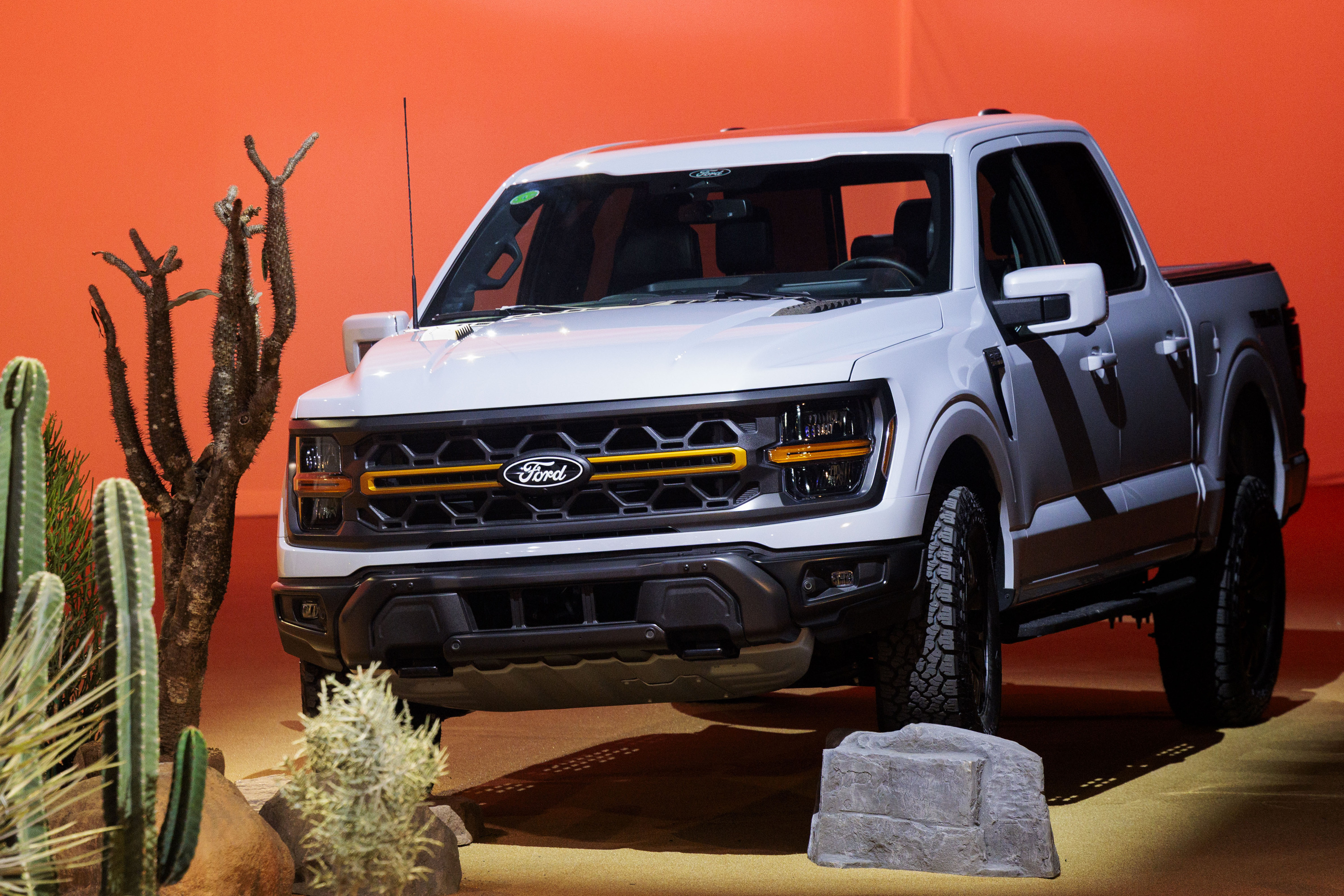 A Ford F-150 Tremor during a Ford Motor Company event ahead of the Detroit Auto Show at Huntinton Place in Detroit on Tuesday, Jan. 13 2026.