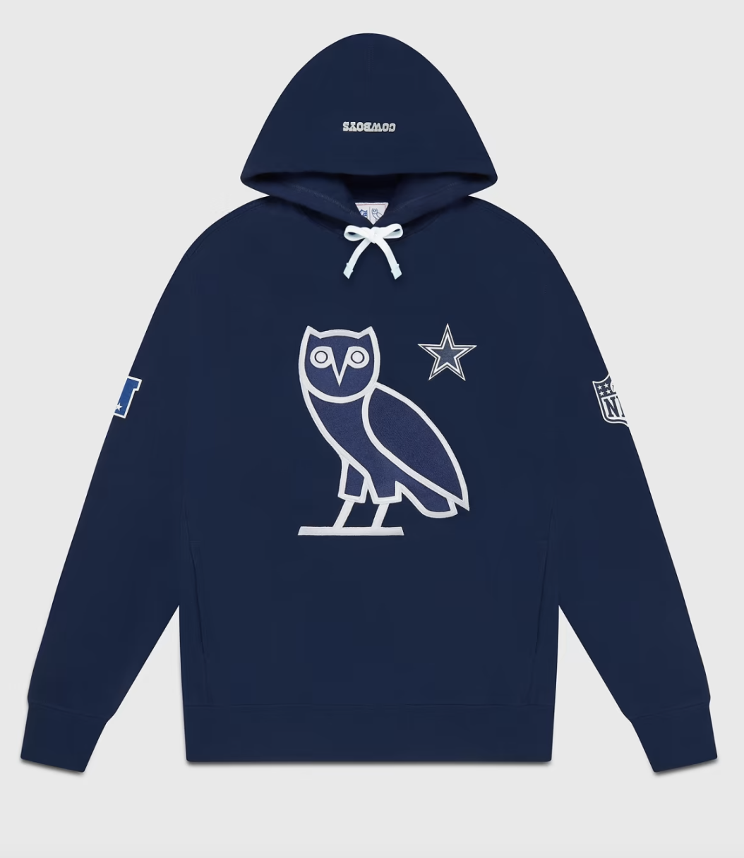 Ovo x NFL New York Giants OG Owl Hoodie Blue