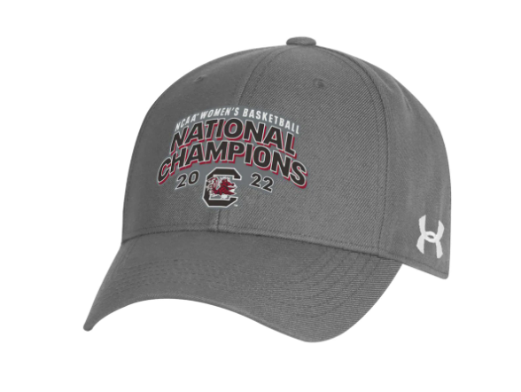 New University of South Carolina 2024 Women\'s Basketball National Champs Hat Unisex Under Armour Charcoal South Carolina Gamecocks 2024  main image 2