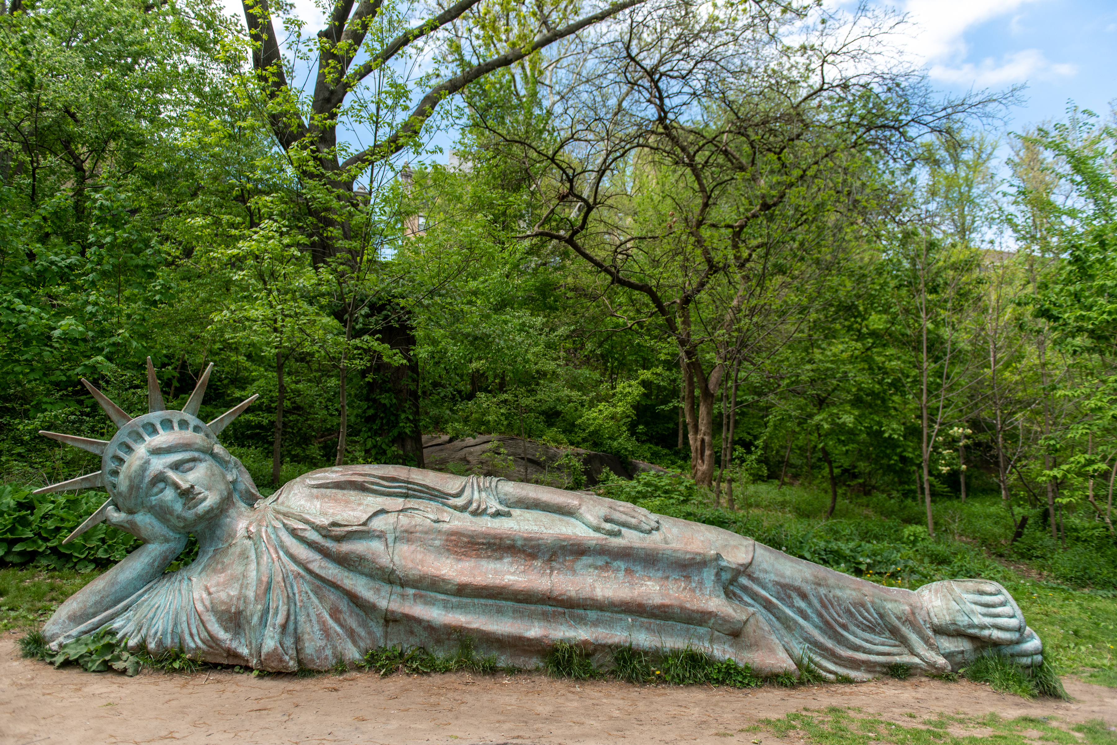 Reclining (Lady) Liberty' finds a home in Bloomfield 