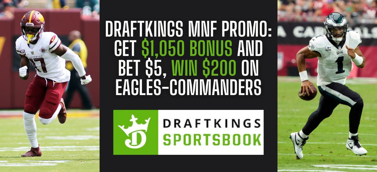 TNF DraftKings Promo: Vikings vs Eagles - Win Up to $1,250 in Prizes for  NFL Week 2