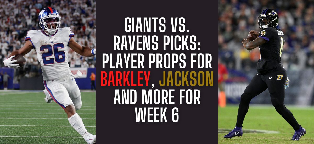 Ravens vs Giants Anytime TD Scorer Picks for Week 6 (Slayton at +