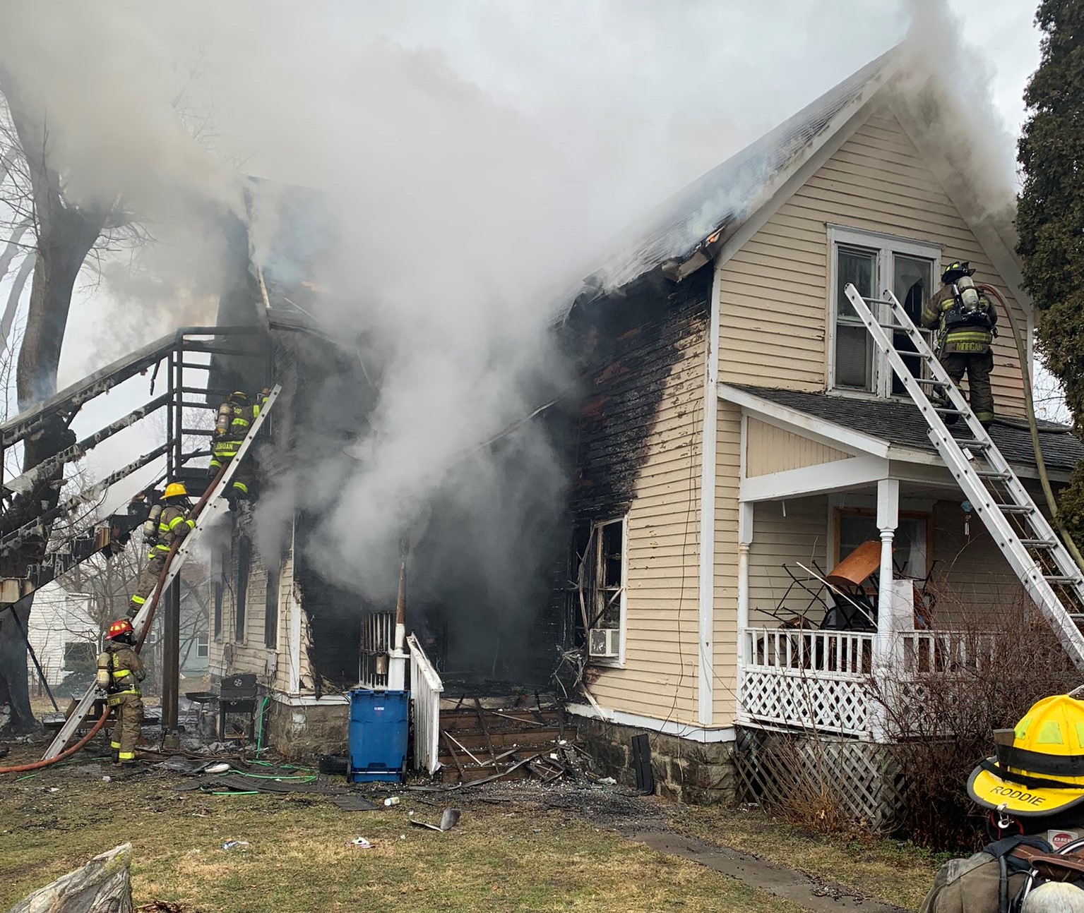 Home severely damaged during fire in Kalamazoo
