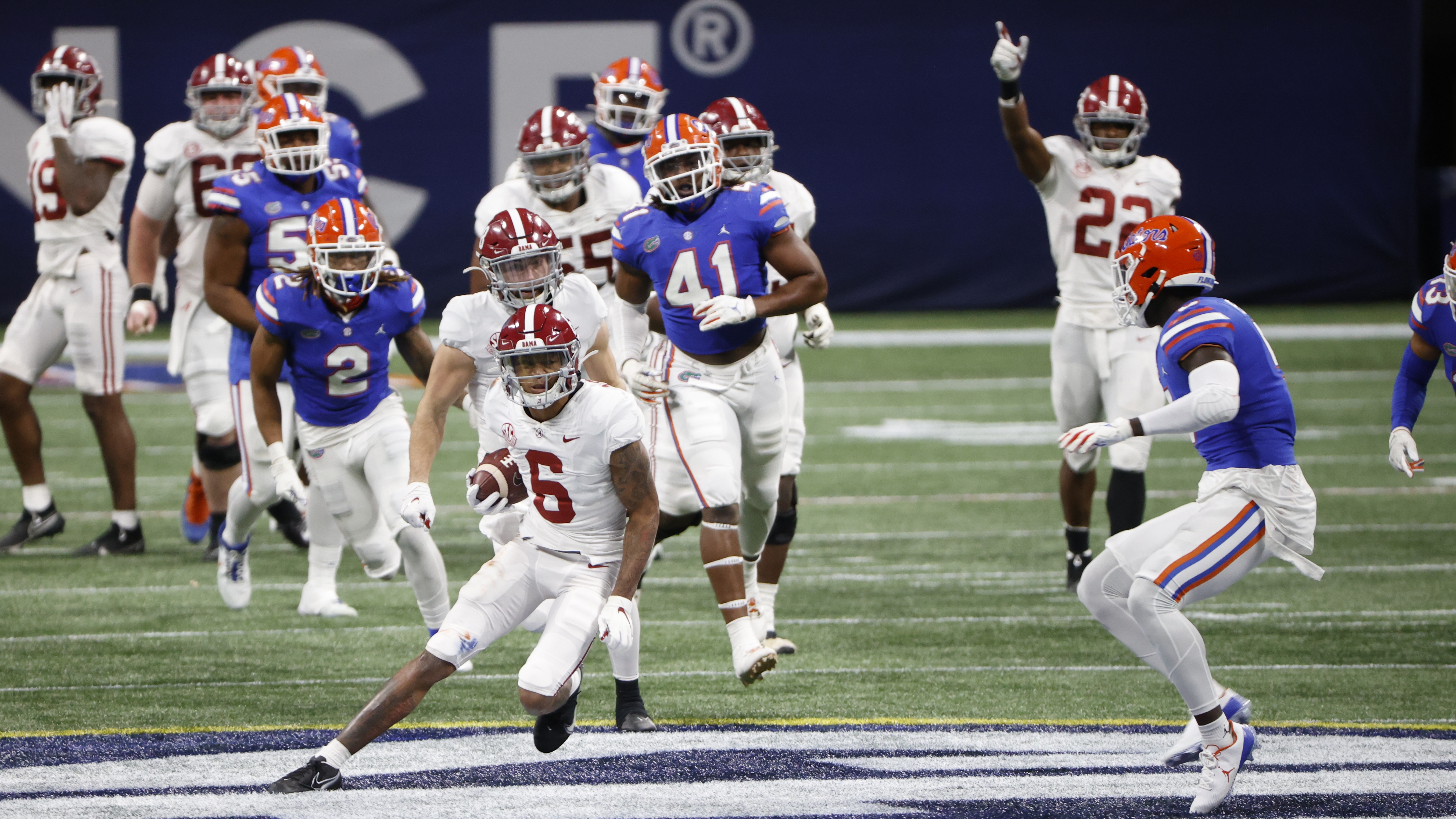 ALABAMA FOOTBALL NAJEE HARRIS UP UP & AWAY 2020 ROSE BOWL