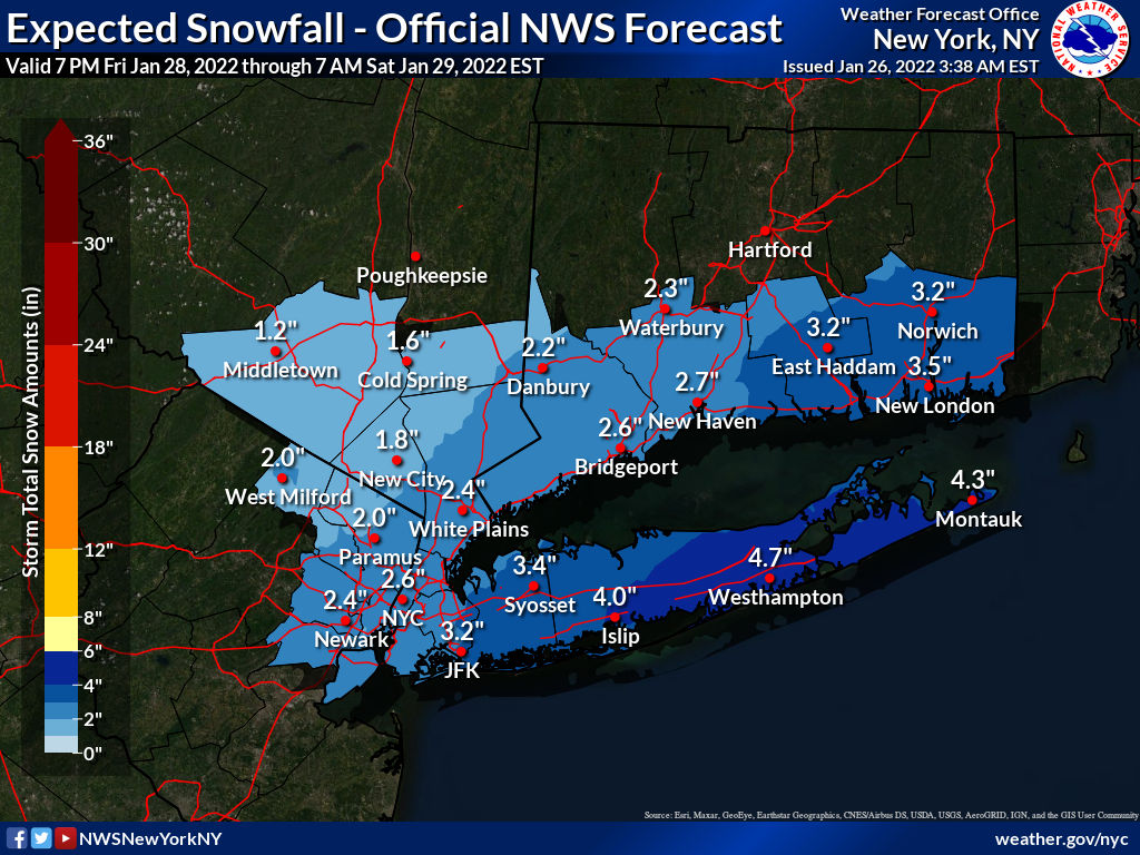 NYC bomb cyclone: These 10 maps show possible snowfall accumulation for ...