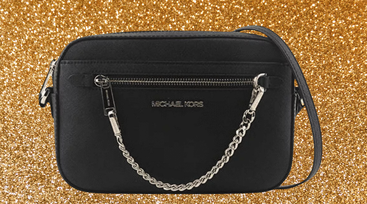 極美品✨ MICHEAL KORS ショルダーバッグ JET SET ITEM MICHAEL KORS JET SET ITEM EAST WEST SHOULDER CROSSBODY BAG BLACK