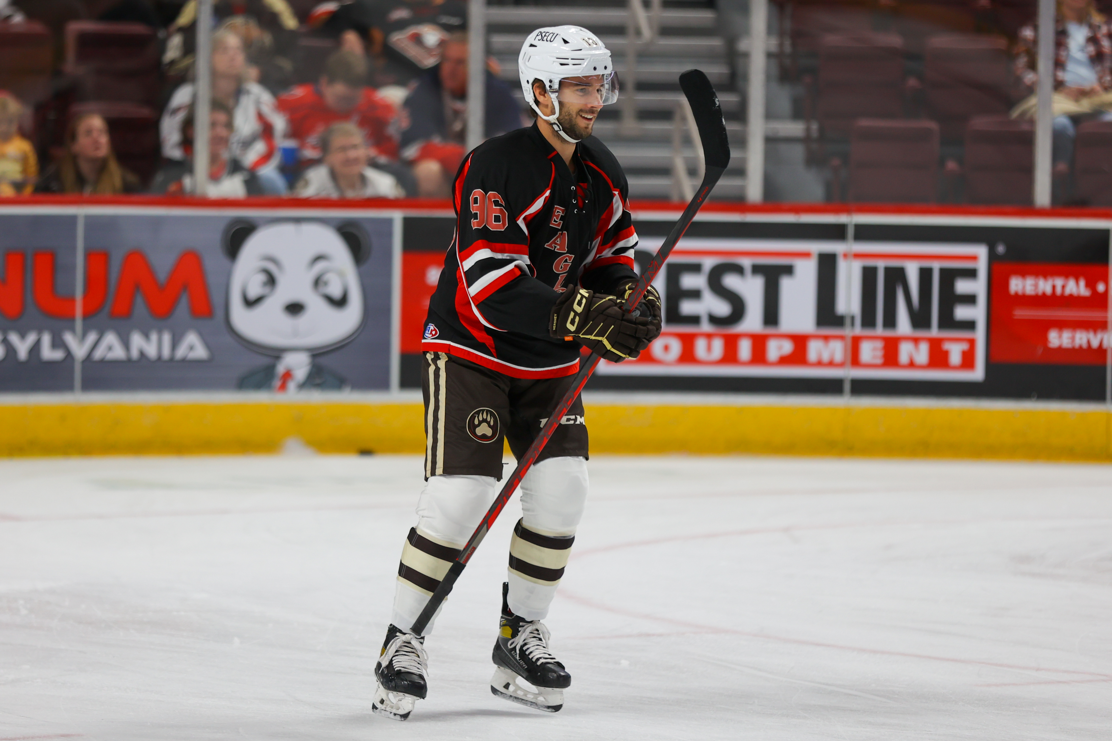 Hershey Bears players wear CPIHL jerseys 