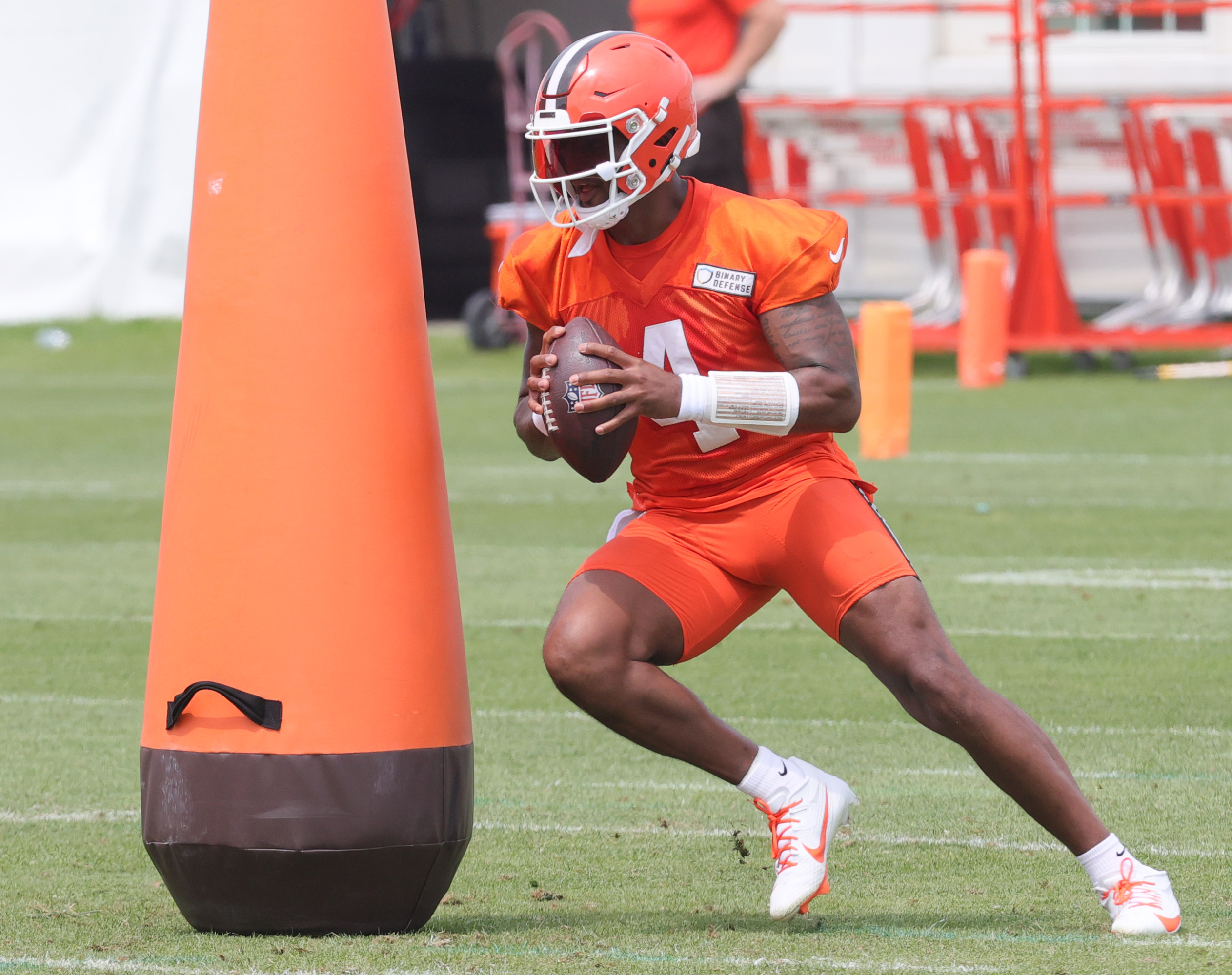 Cleveland Browns quarterback Deshaun Watson from 2024 training camp ...