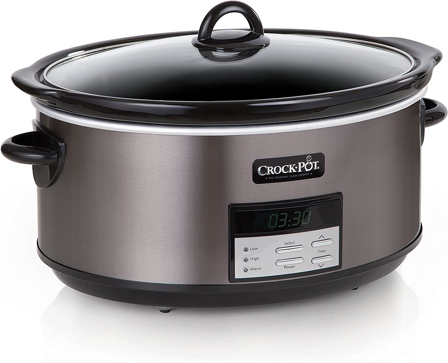 Crock-Pot 7 Quart Slower Cooker, Food Warmer, Charcoal (SCV700-KC)