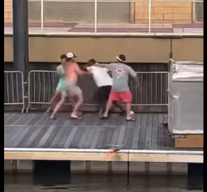 3 men from pontoon boat charged in Alabama brawl captured on video