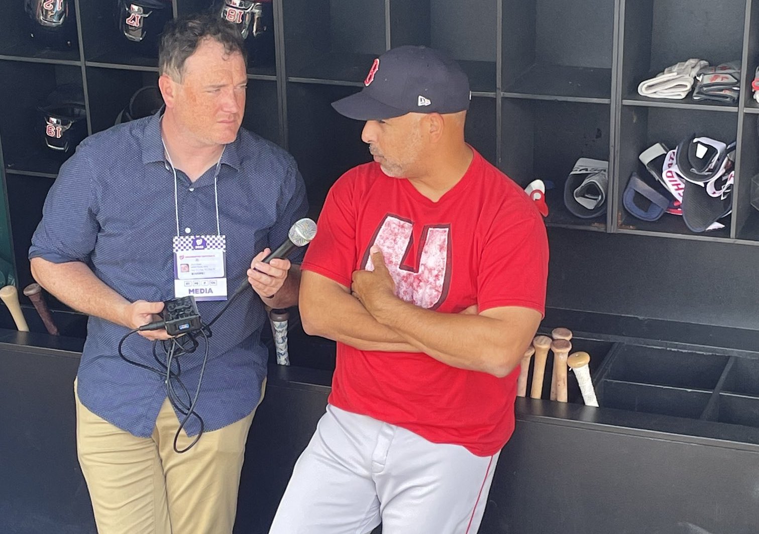 Red Sox' Alex Cora rocks 'Underdog' shirt but says it's not clubhouse theme  