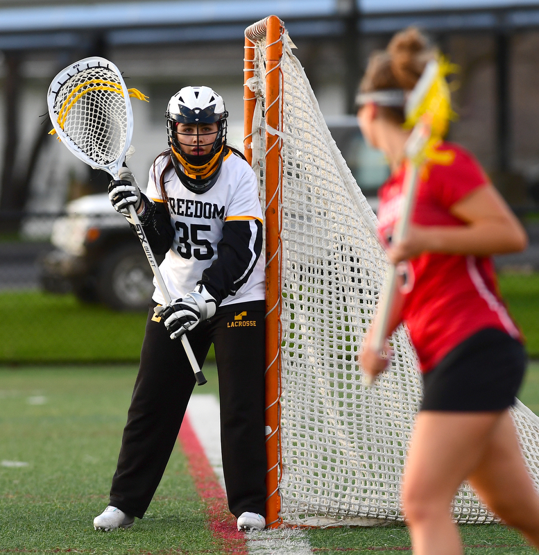 Saucon Valley at Freedom girls lacrosse. 