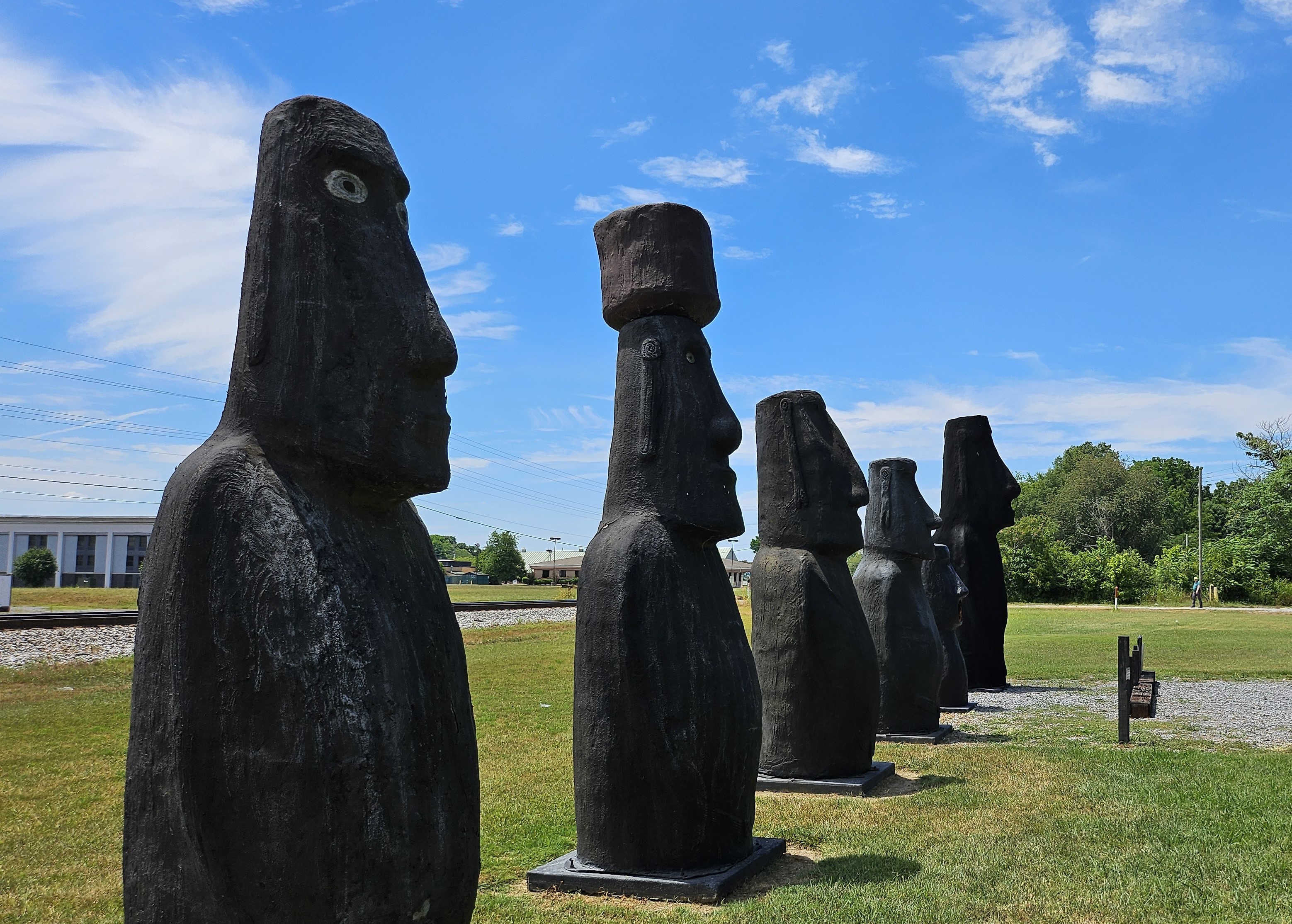 Kelly Kazek's Odd Travels: Replicas of Easter Island Moai