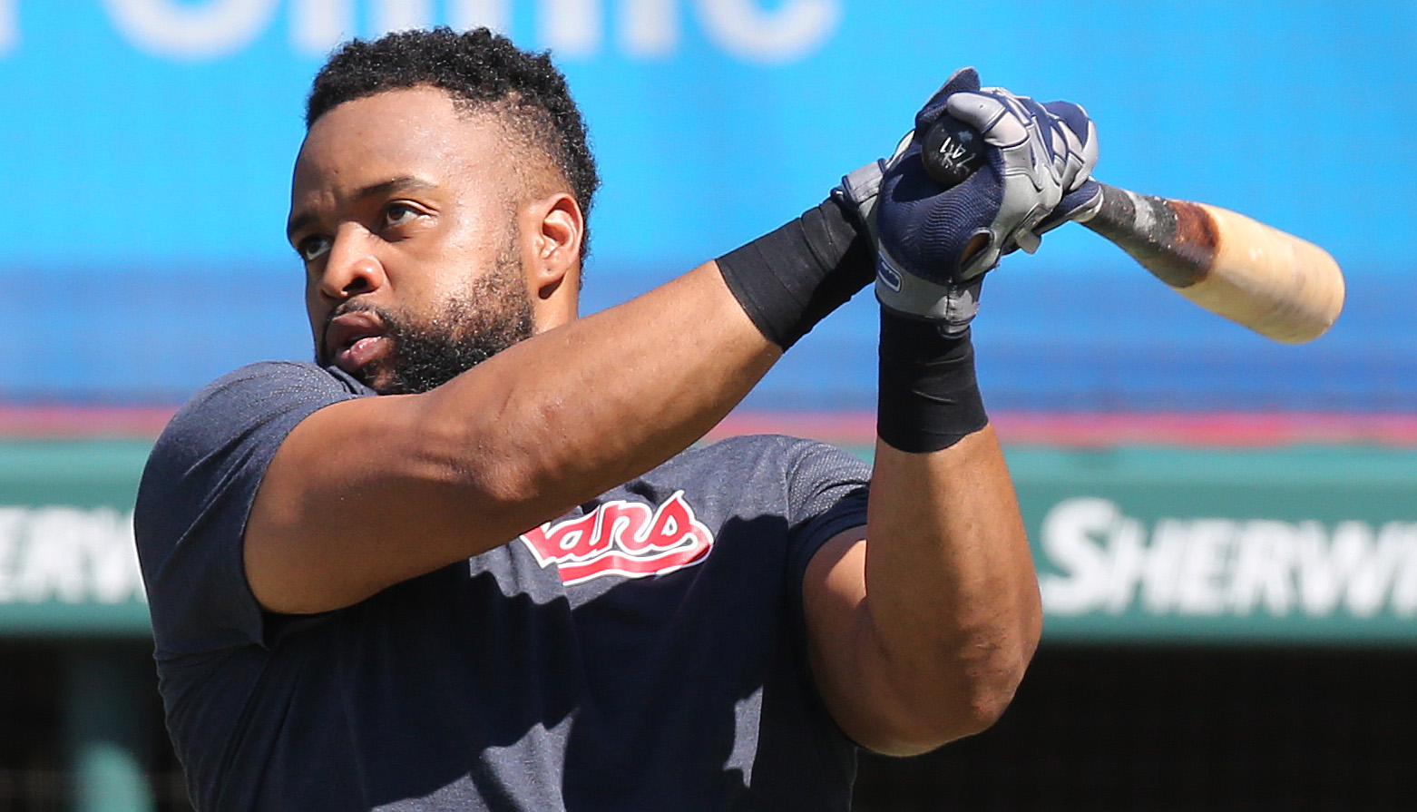Carlos Santana scratched from Cleveland Indians lineup with left