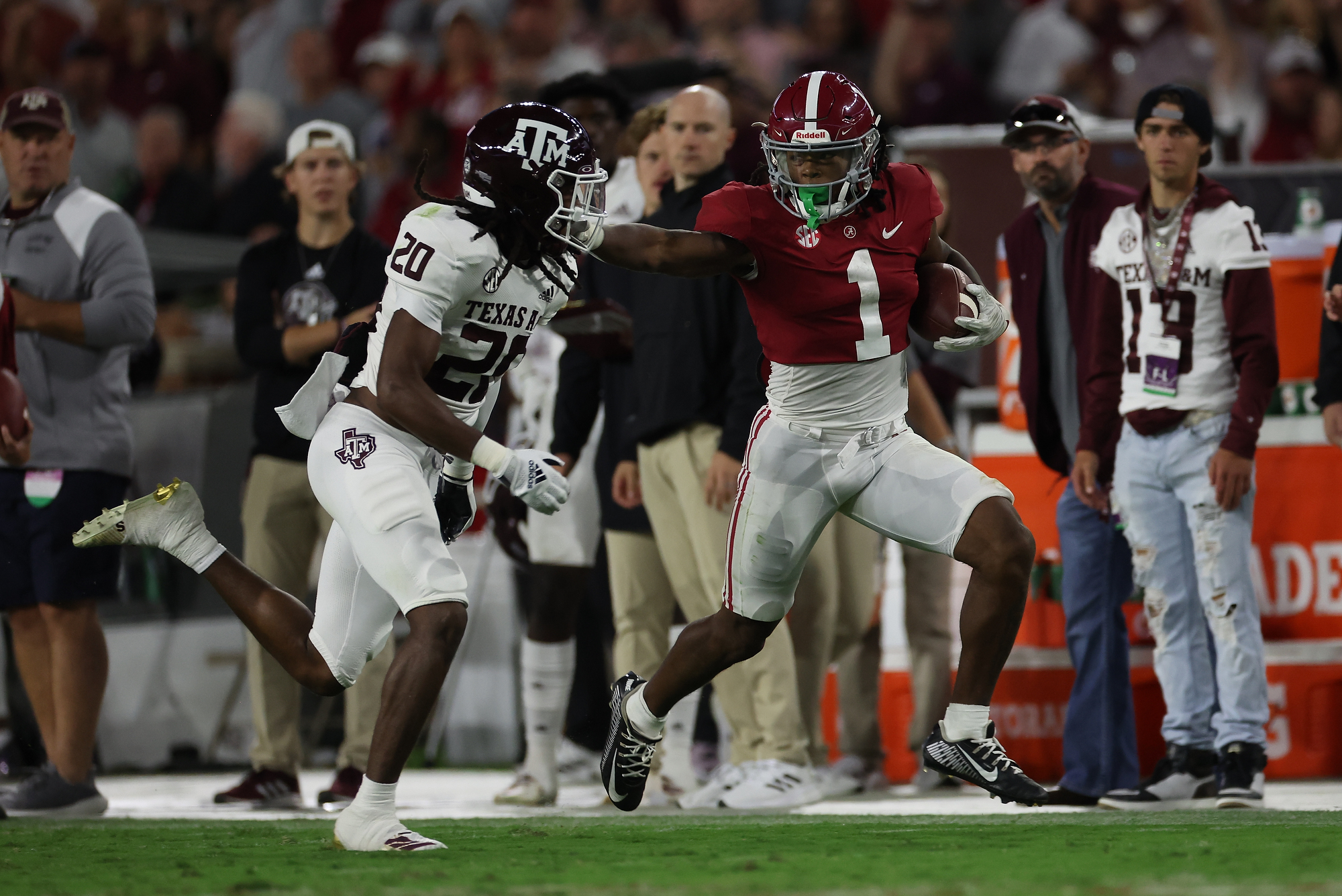 Alabama with a bunch of players named to PFF's SEC Team of the Year