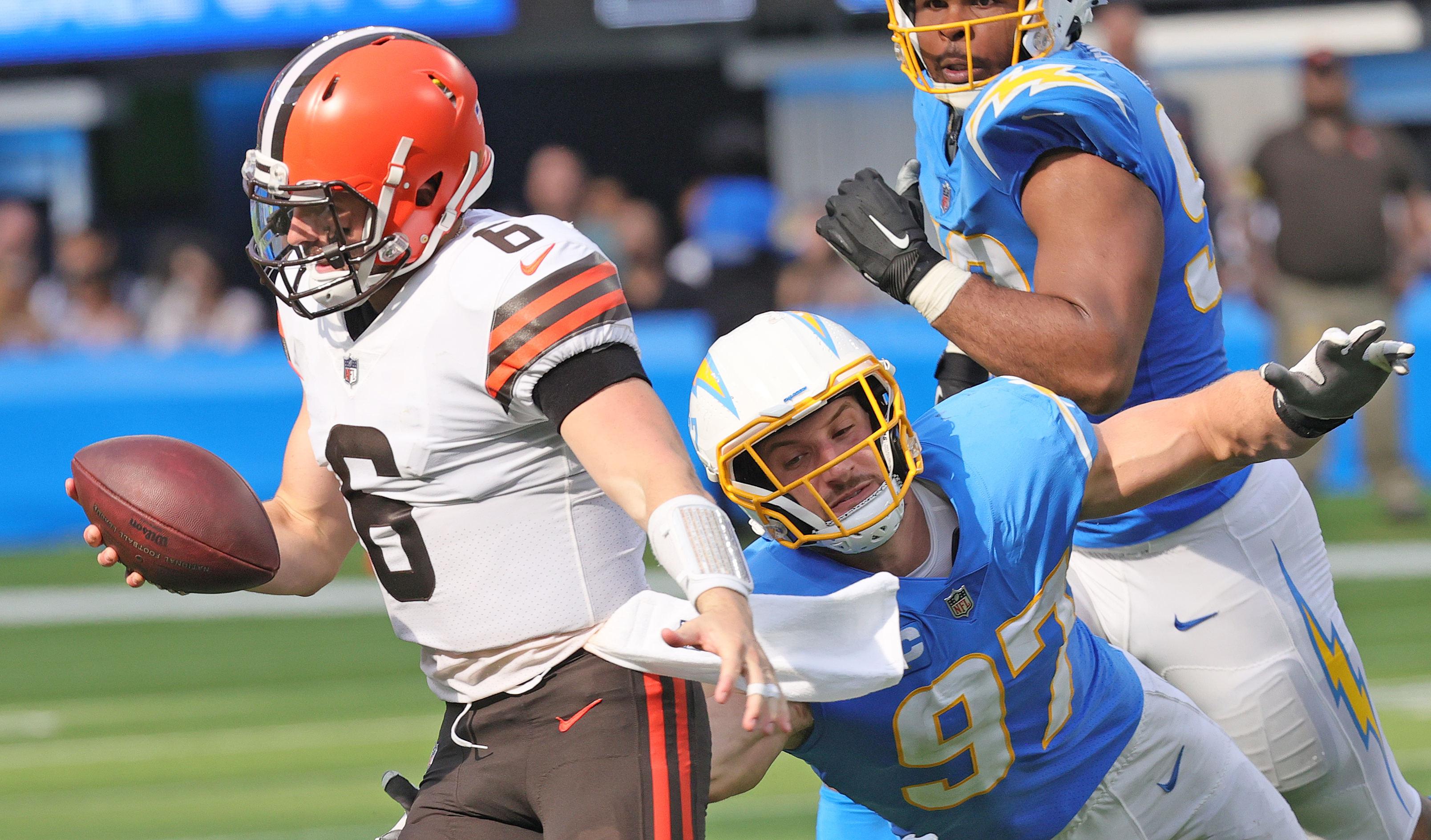 Cleveland Browns Baker Mayfield vs. Los Angeles Chargers, October