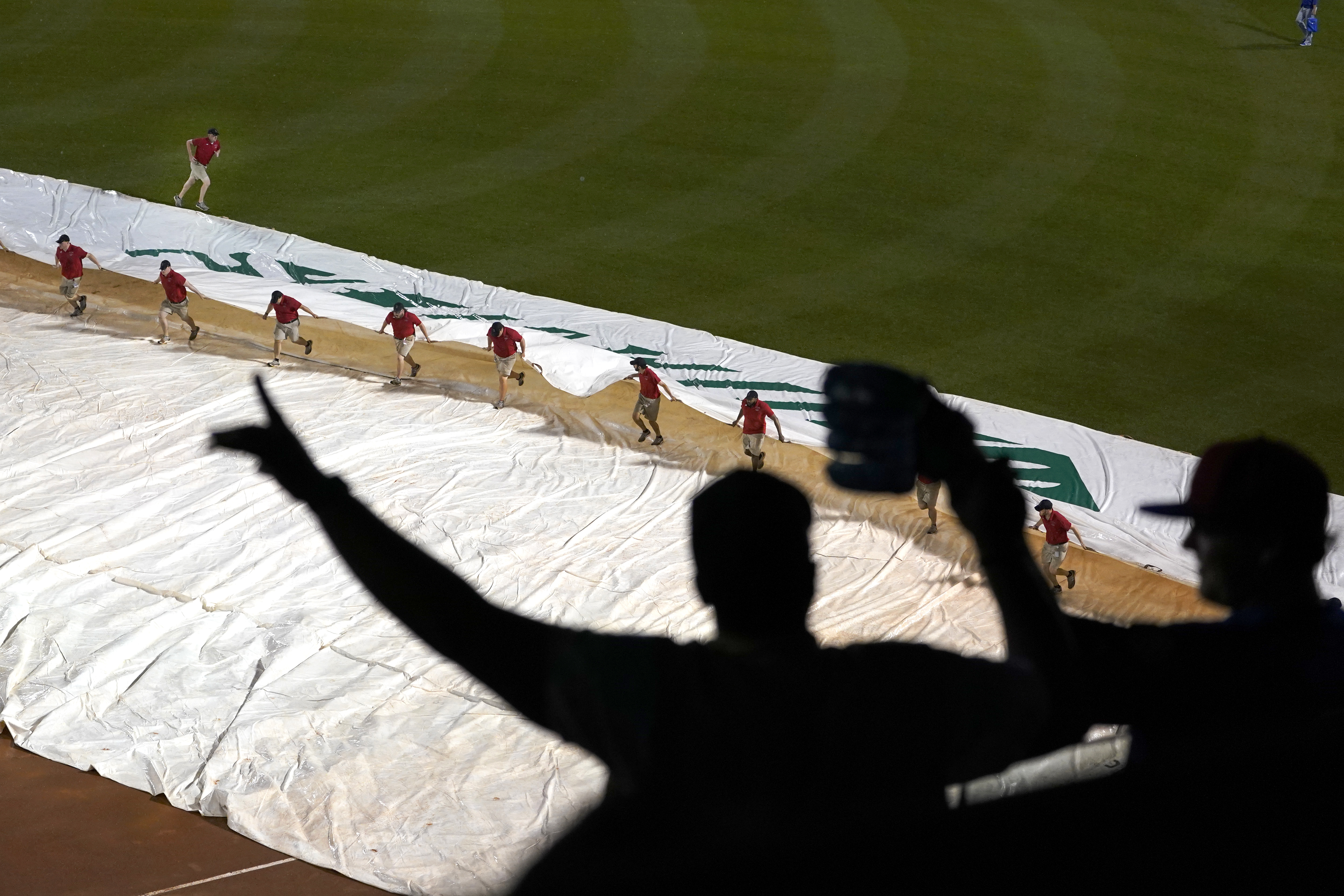 Neither wind, rain delay, nor triple play could derail the Red Sox