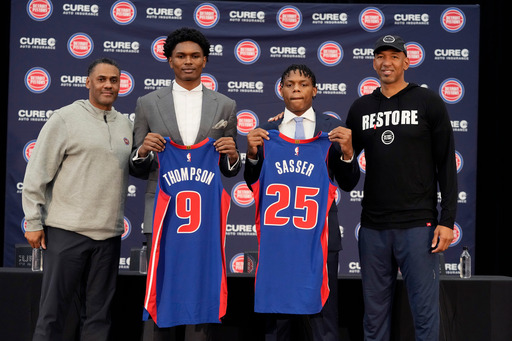 Pistons introduce their NBA draft picks