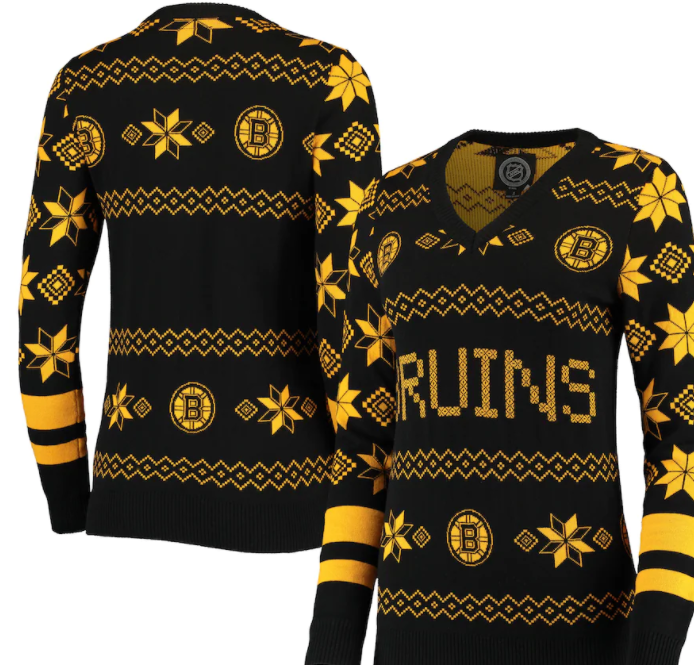 Boston Bruins Ugly Light Up Sweater