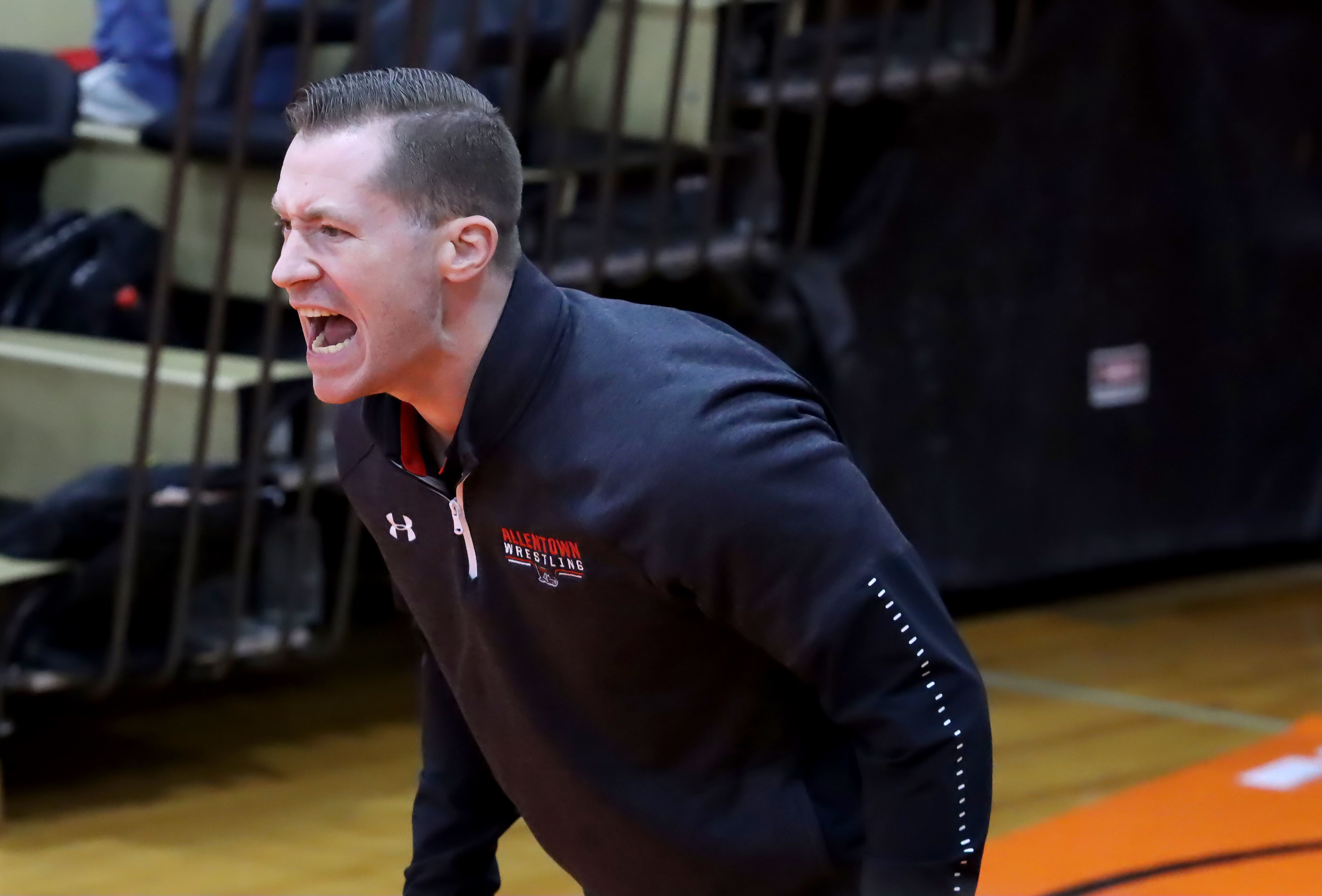 High school boys wrestling, Allentown at Hamilton West