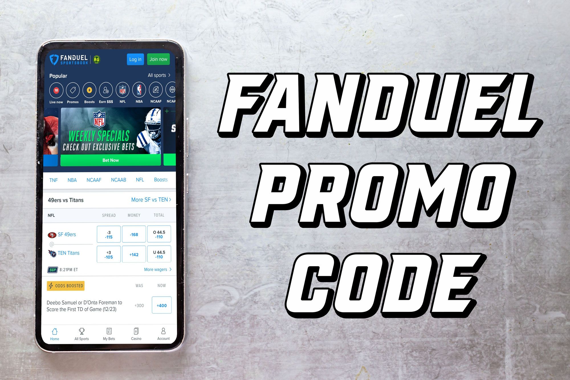 FanDuel Promo Code Earns $200 With $5 Bet On Sunday Night Football Or Any  Market