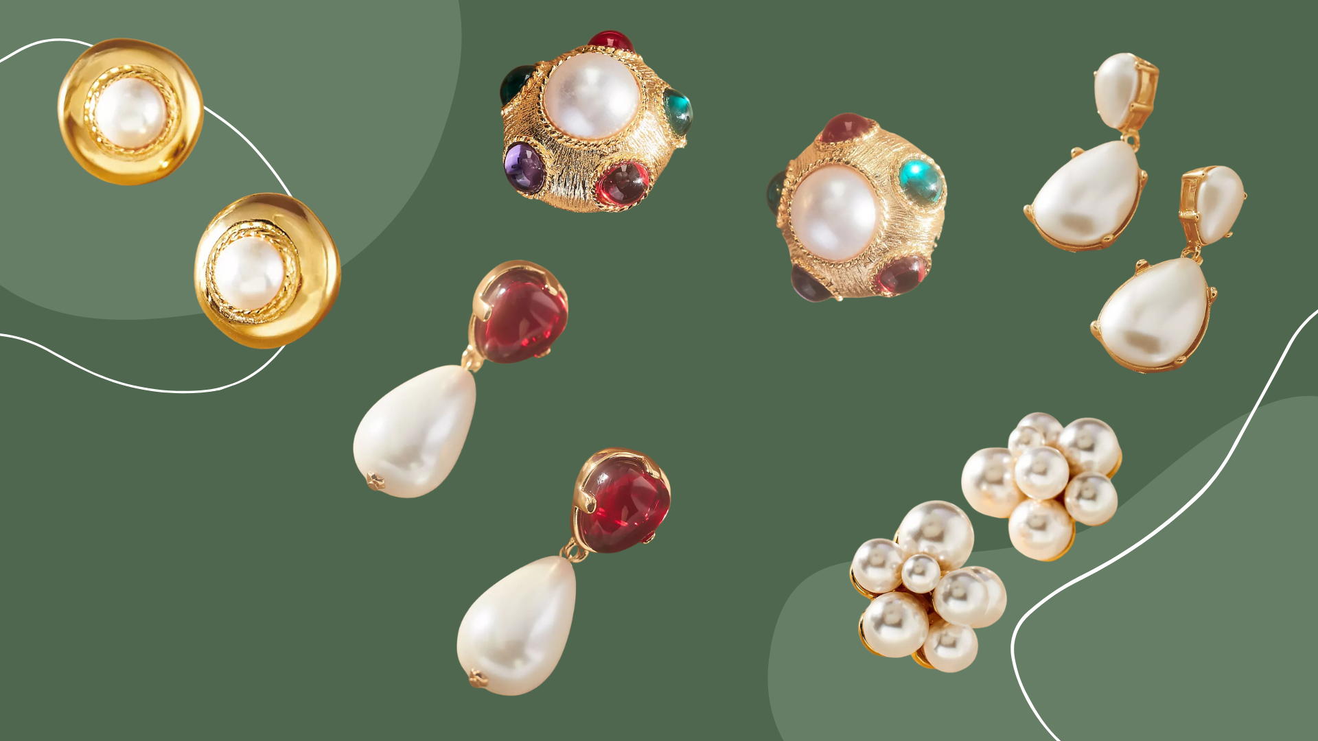 Anthropologie has designer Kenneth Jay Lane earrings on sale and 
