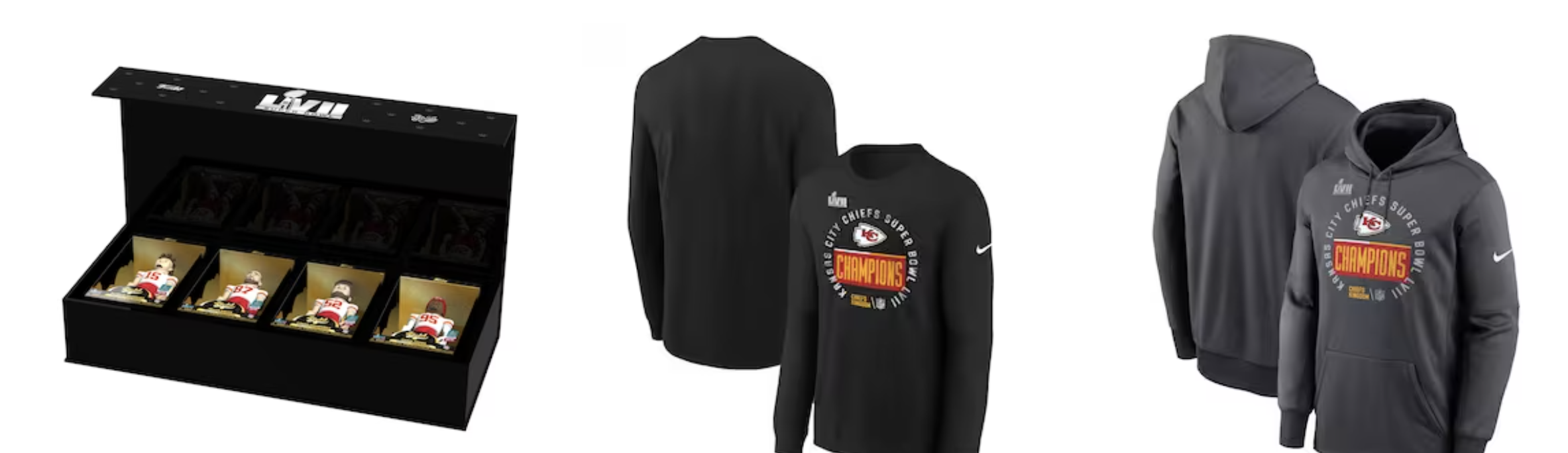 Kansas City Chiefs Nike Youth Super Bowl LVII Champions Locker Room Trophy  Collection Long Sleeve T-Shirt - Black