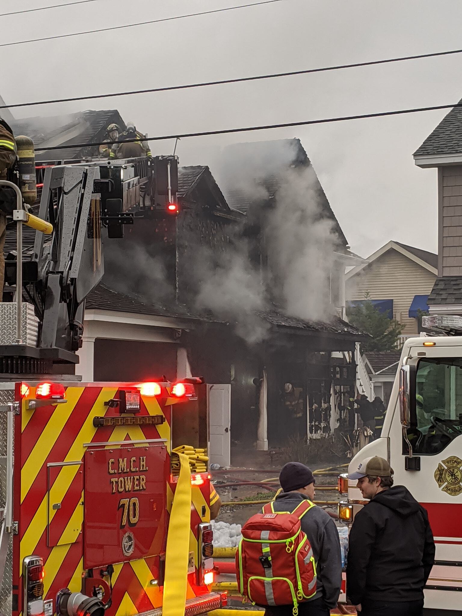 St. Paul firefighters battle morning fire