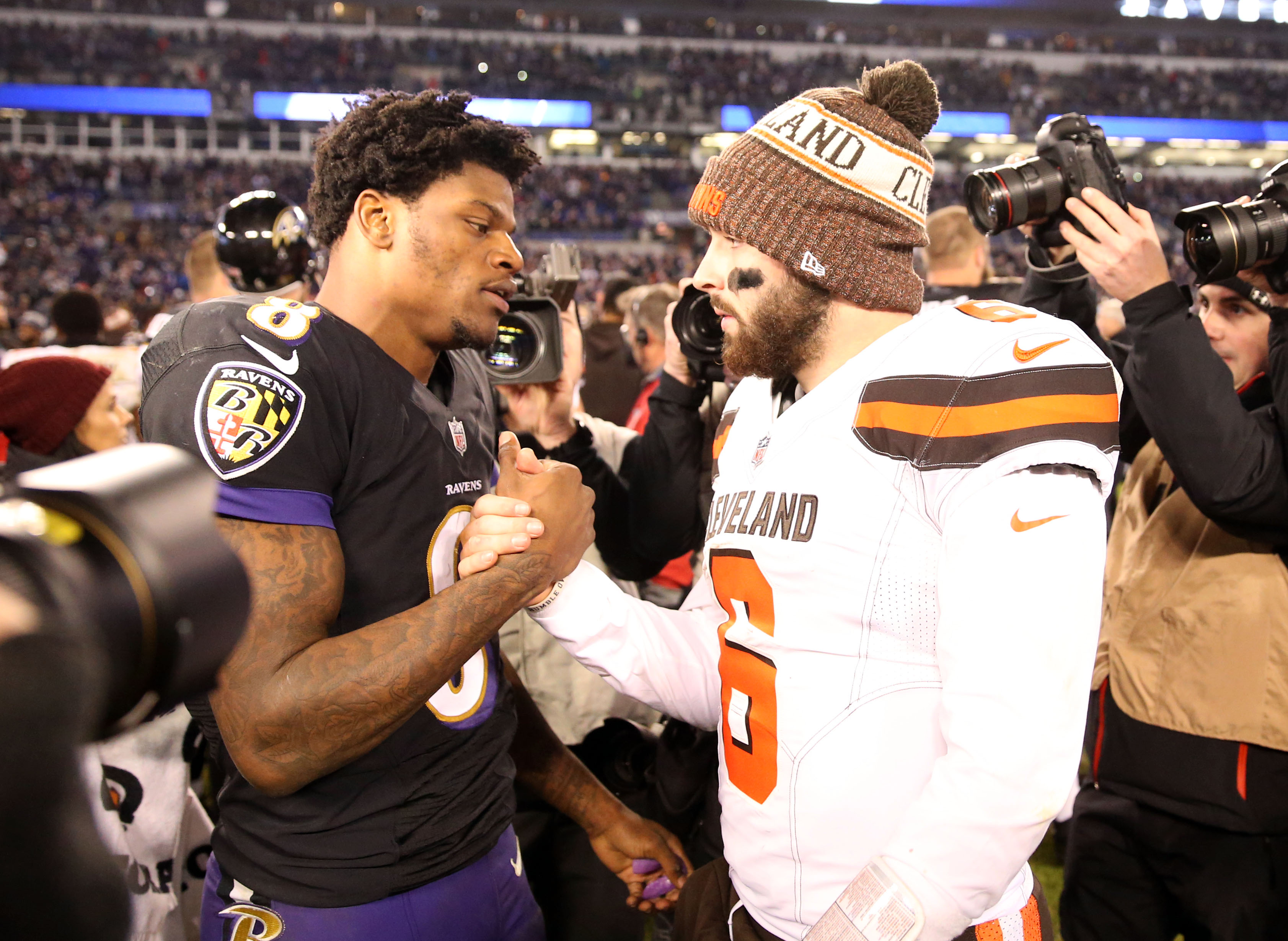 Baker Mayfield and Lamar Jackson gave Round 1 a Heisman bookend 