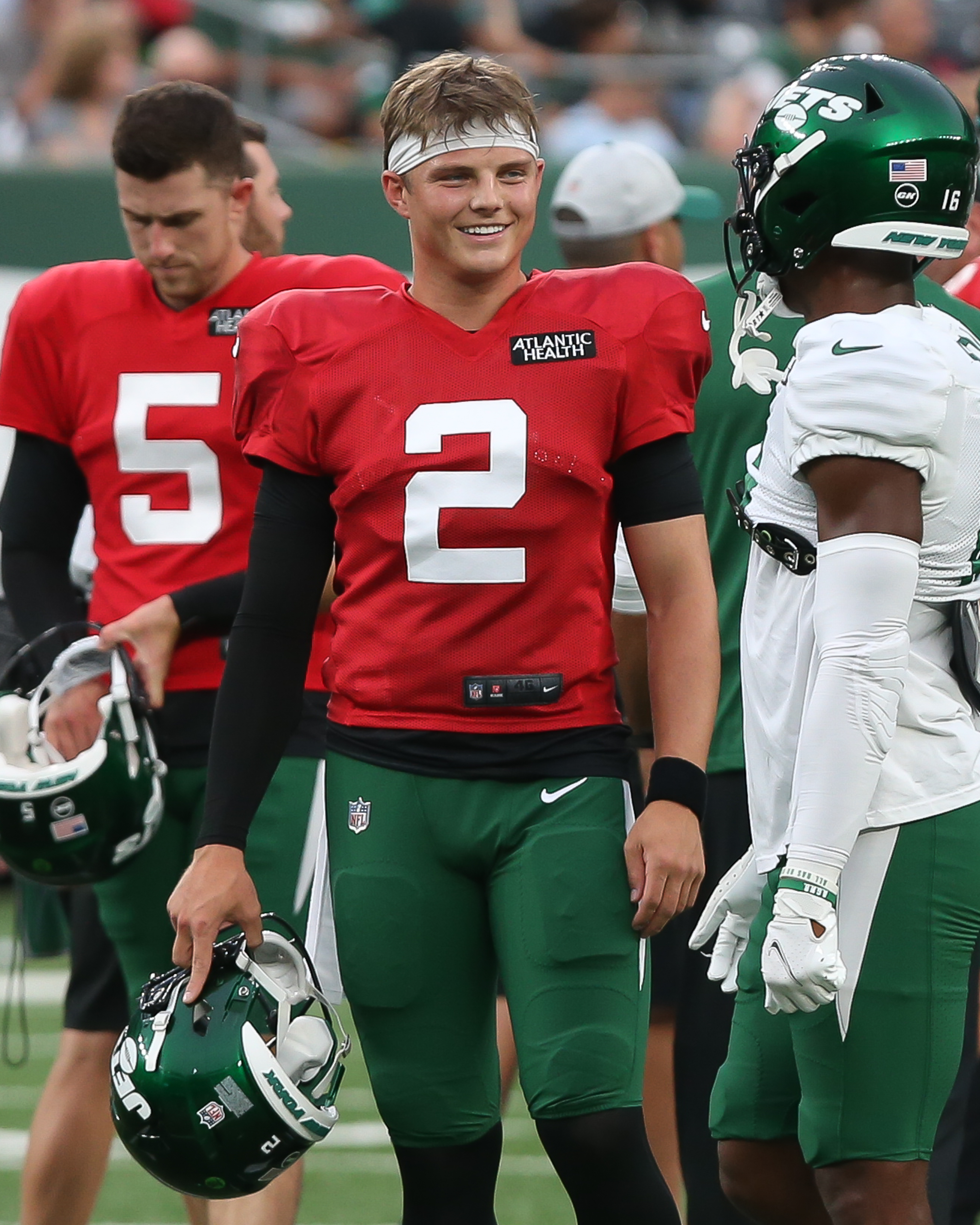 Jets Green & White practice a learning experience for Zach Wilson