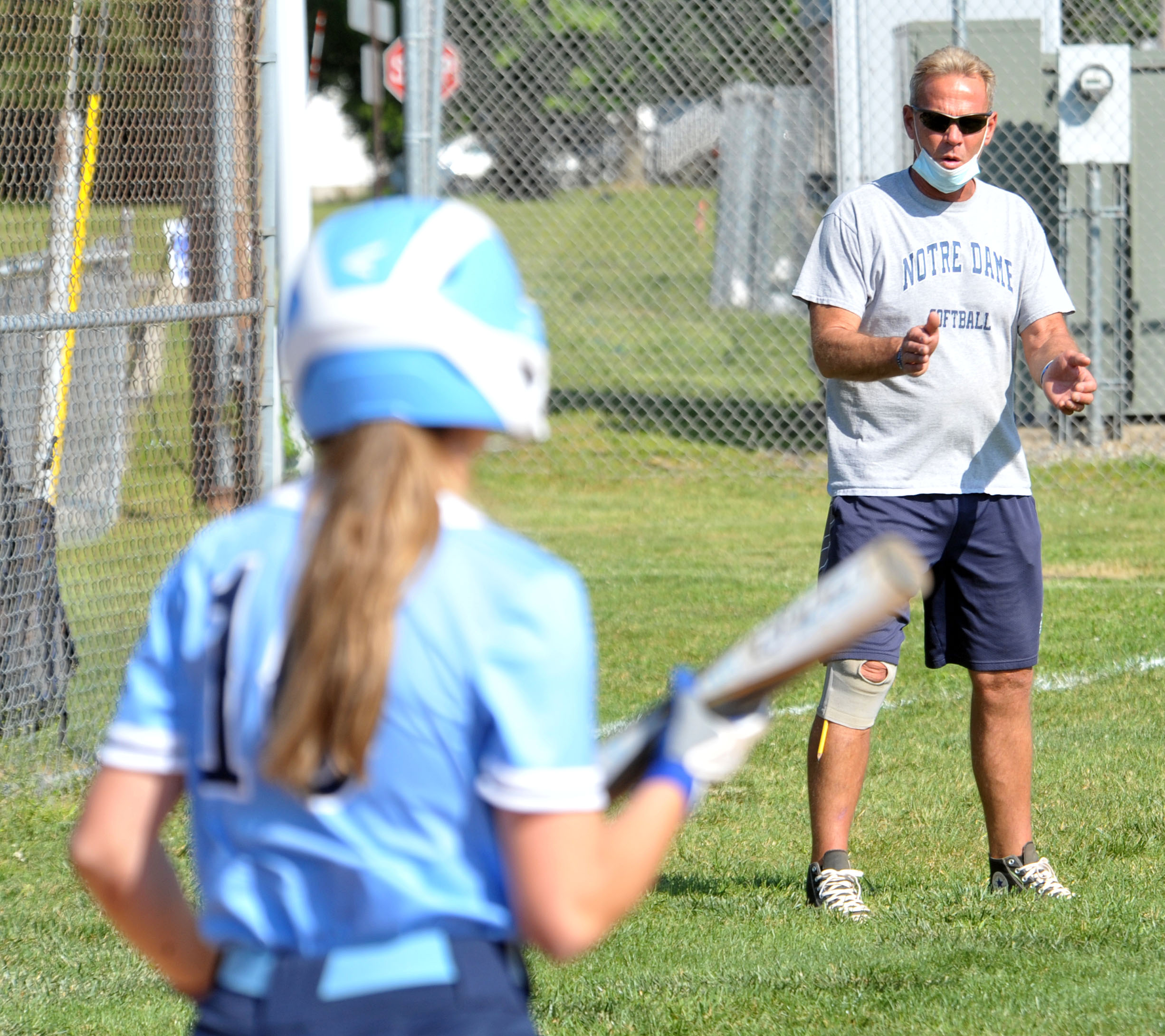 High School Softball Notre Dame High School at Hightstown High School