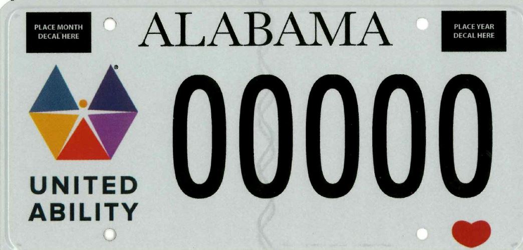 Proposed Alabama car tags
