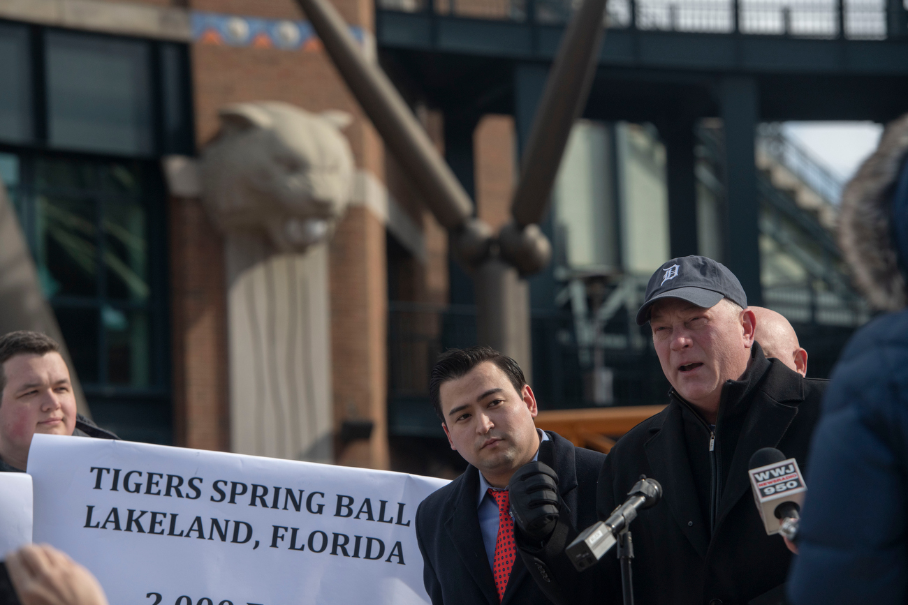 Republican State legislators hold a press conference asking for an ...